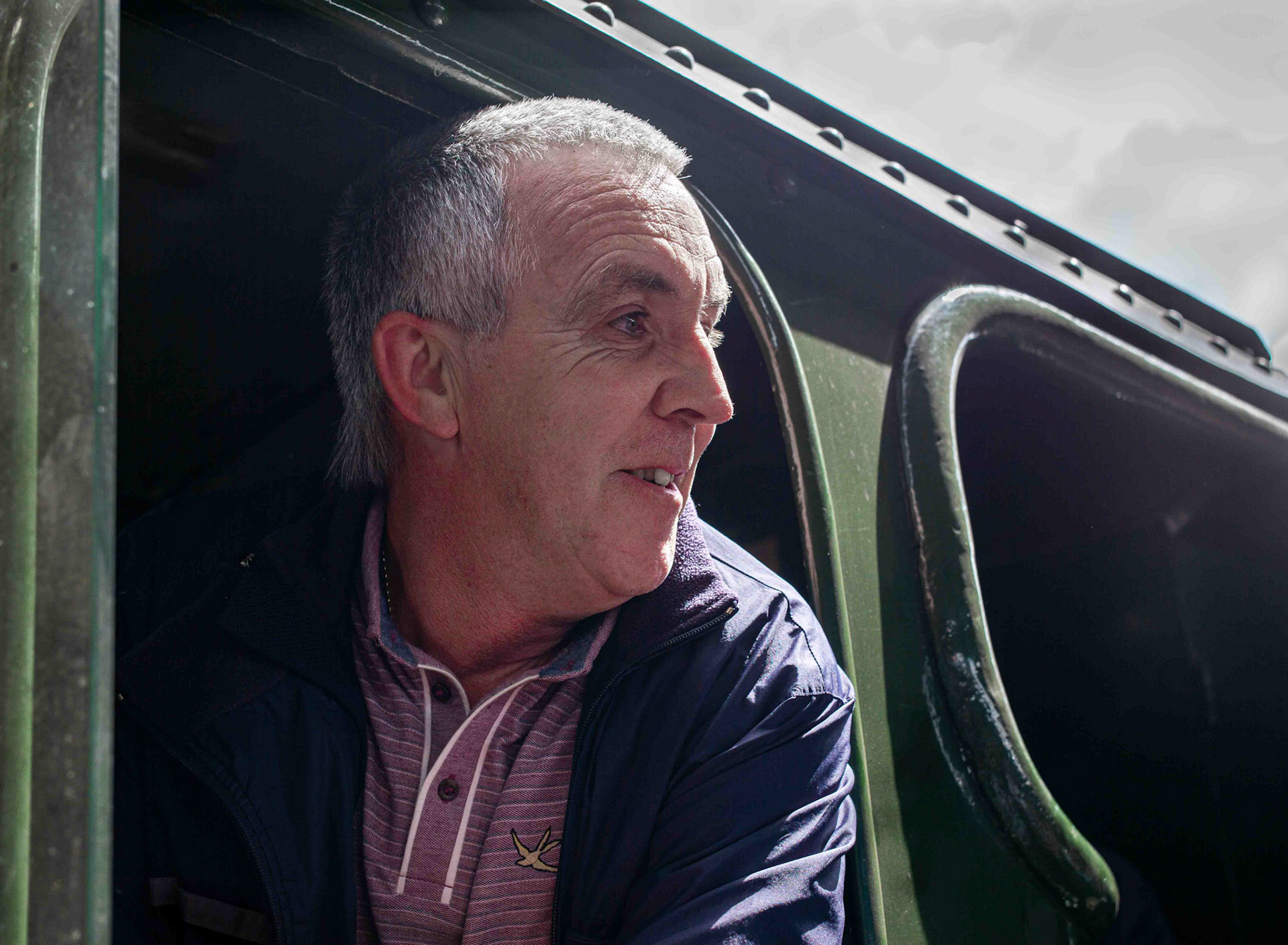 Driver of the Flying Scotsman - York Station North Yorkshire UK