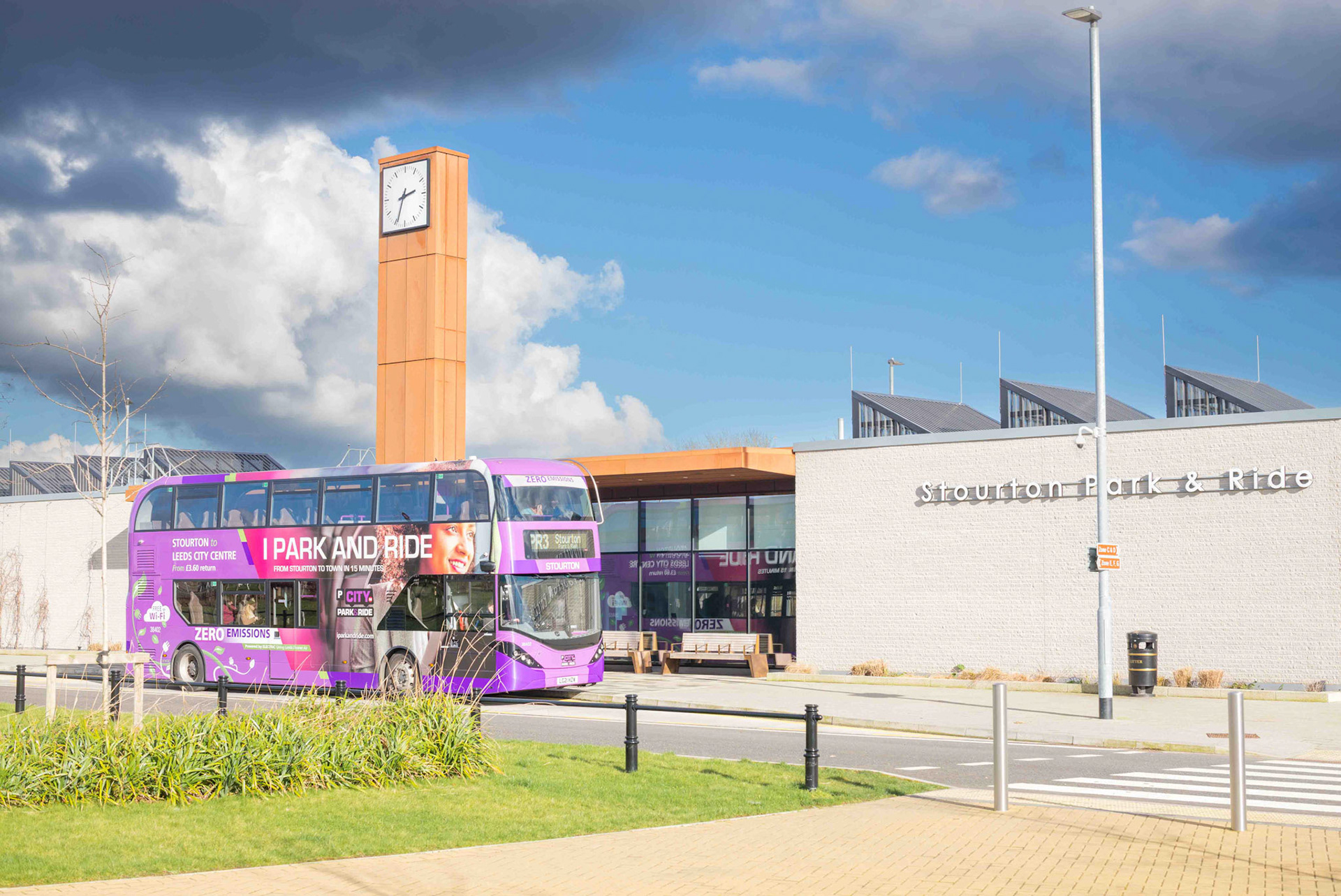 Leeds Park and Ride Bus Station - Stourton Leeds UK