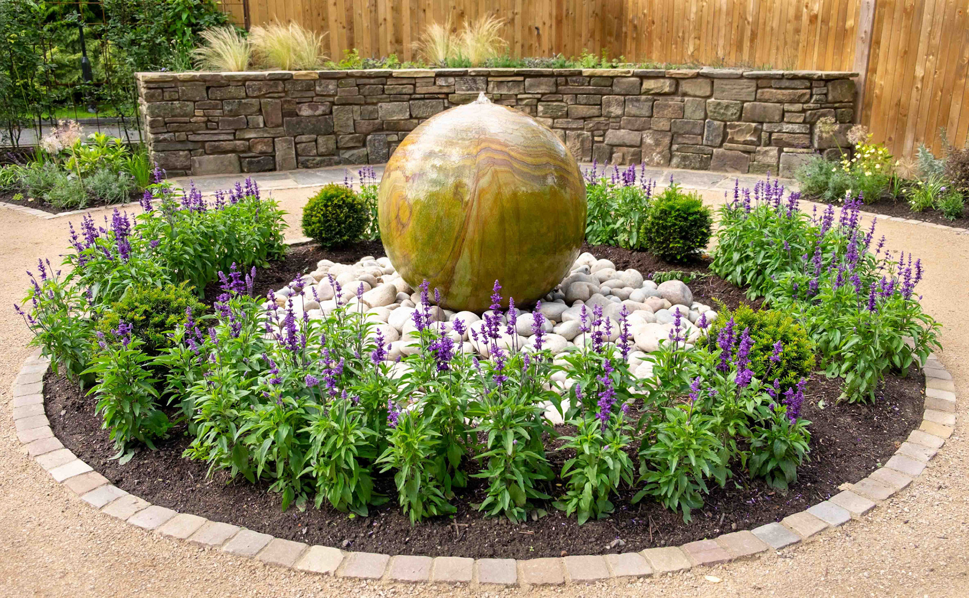 Fountain in Homestead Park - York North Yorkshire UK 2017