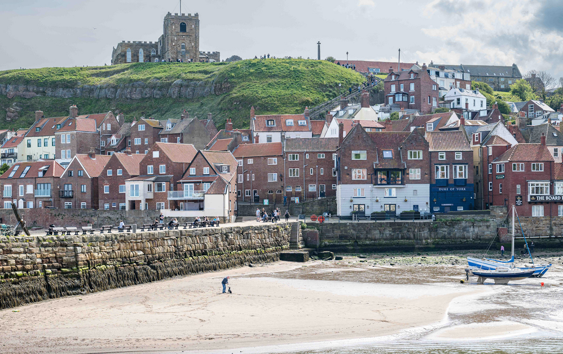 Man and Dog - Whitby UK