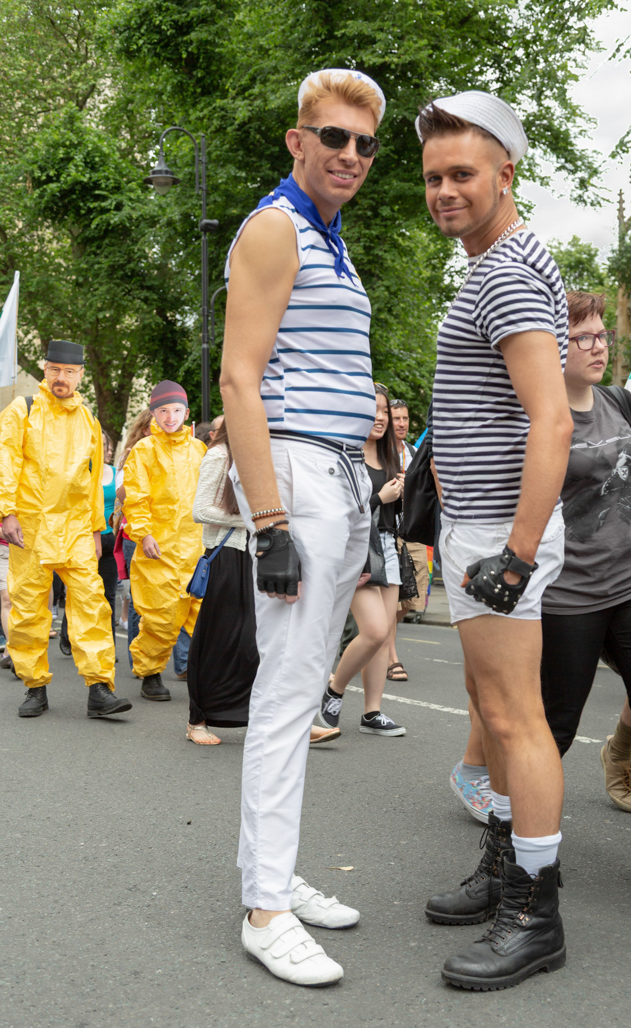 Sailors at Pride March - York North Yorkshire UK