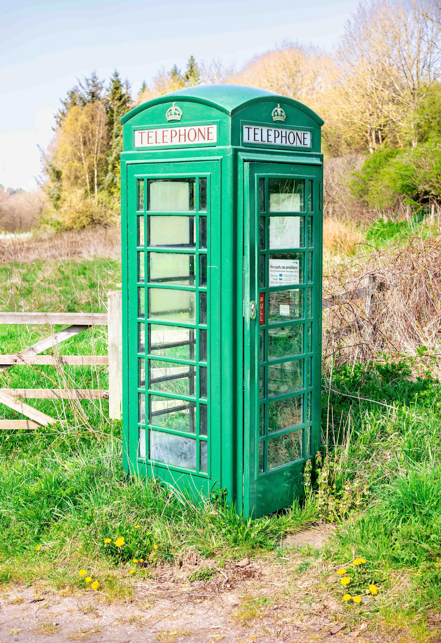 Green Phone Box near Fangdale Beck - North Yorkshire UK 2022