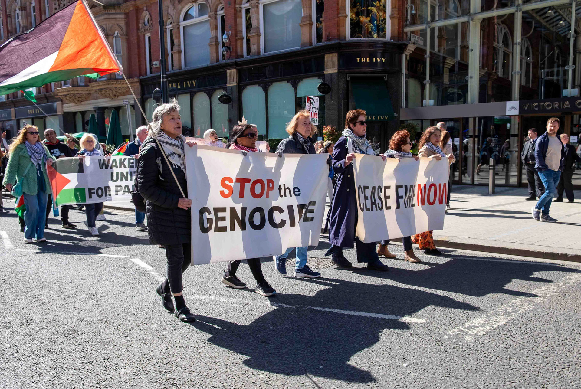 Palestinian Demonstration in Leeds UK Saturday 2025-04-05