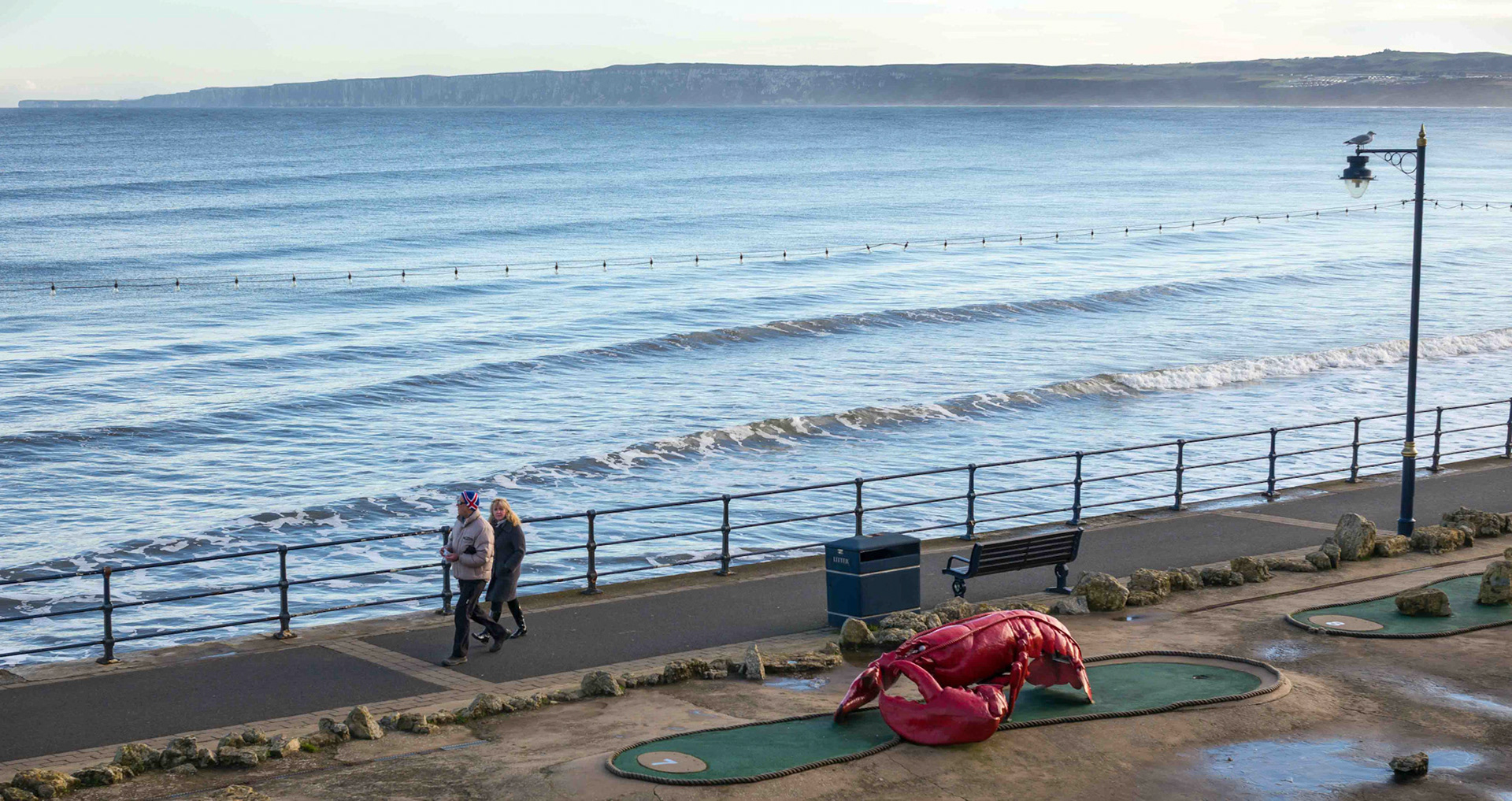 Filey Seafront and Lobster - East Yorkshire UK 2017