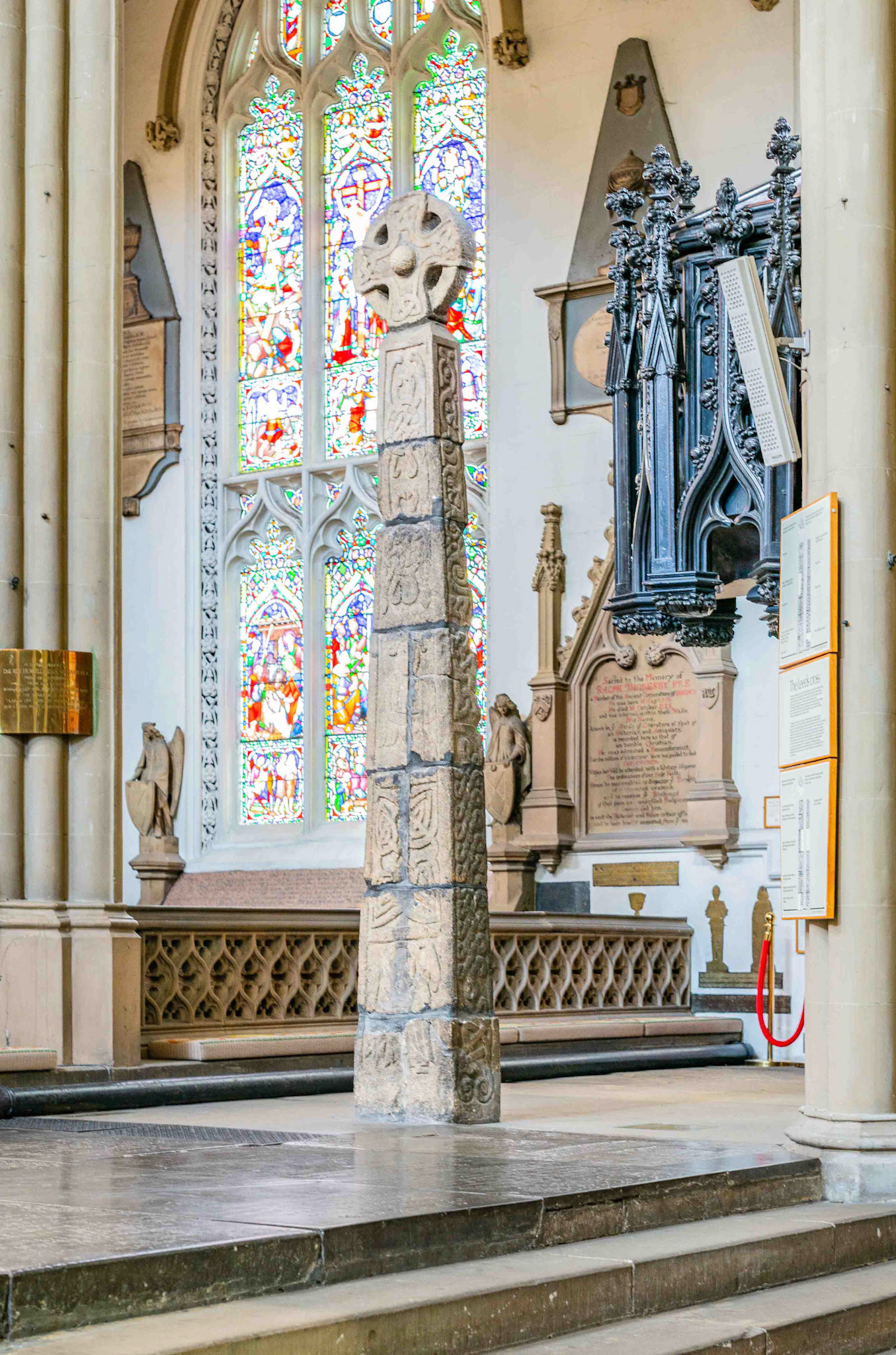 The Leeds Cross in Leeds Minster UK looking North-East - Leeds UK 2022