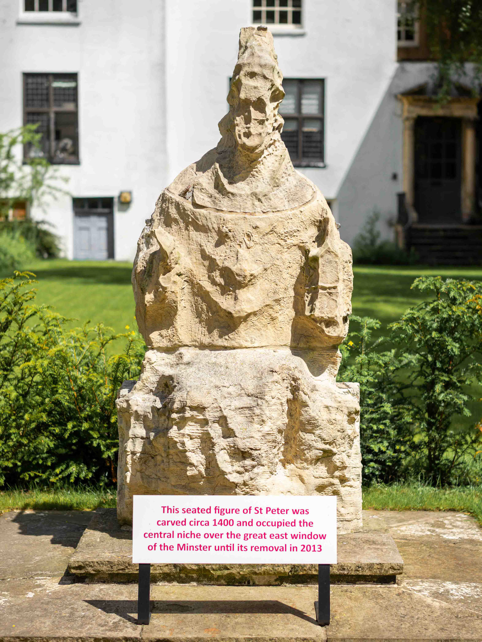 Statue of St. Peter - Minster Court York North Yorkshire UK 2017