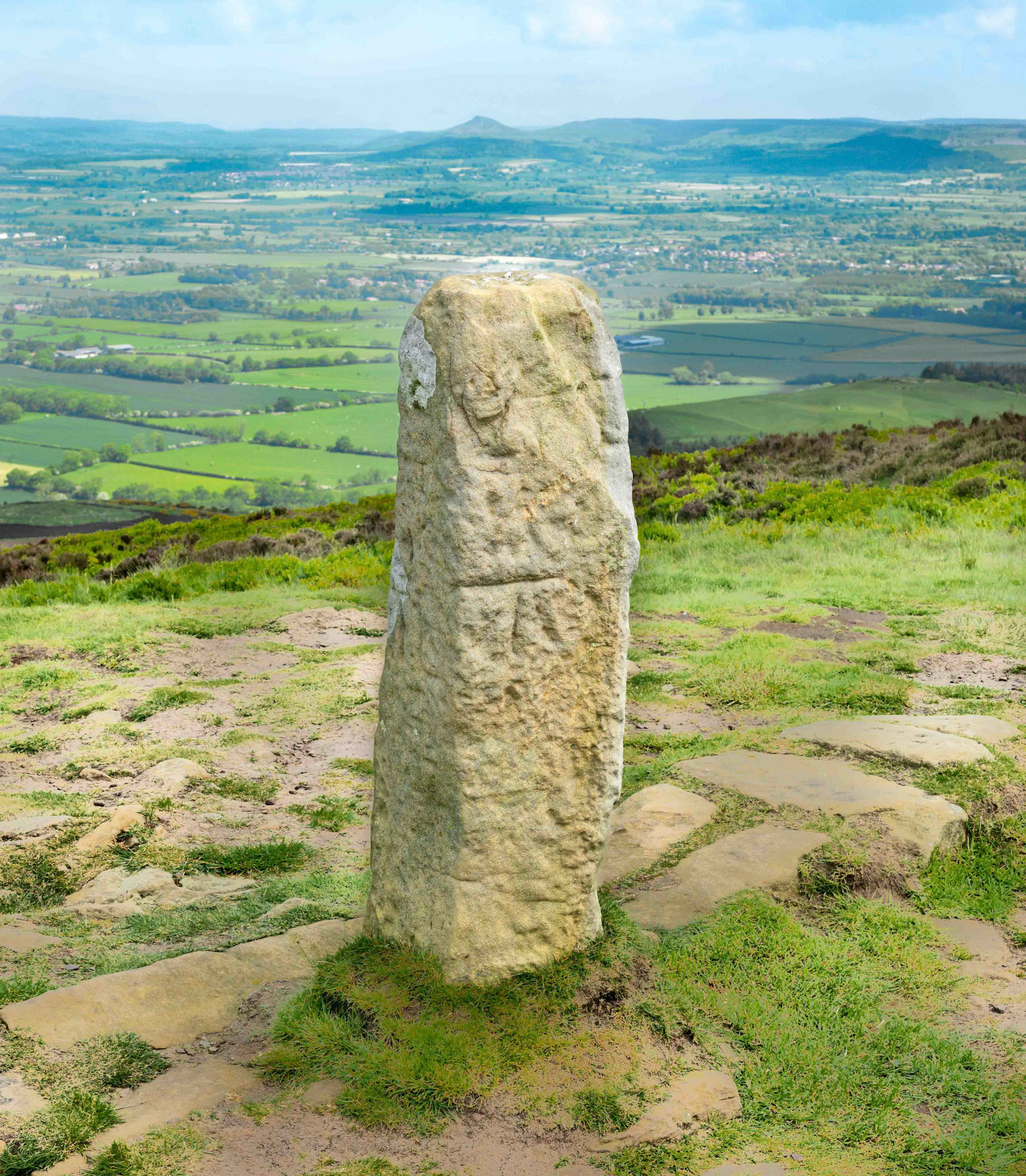 Boundary Stone - Carlton Bank North Yorkshire UK 2023
