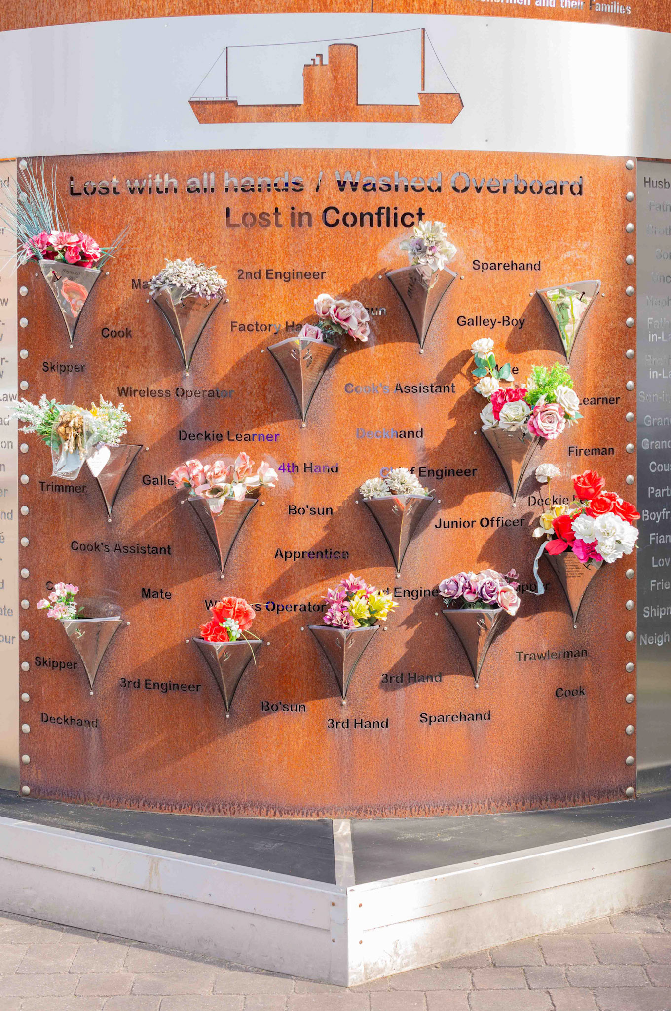 The Last Trip Memorial detail view - Kingston upon Hull UK