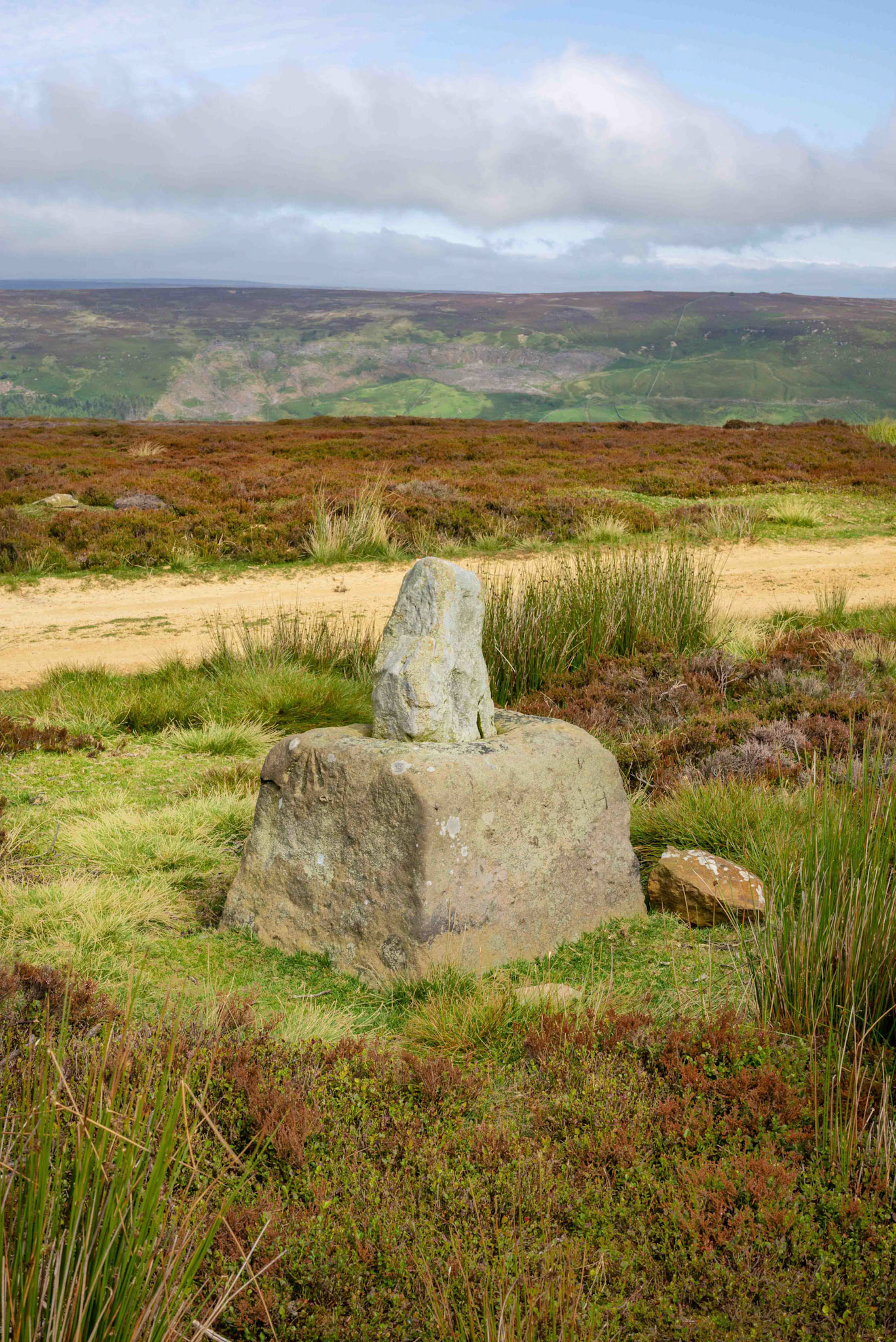 Stump Cross on Bransdale Ridge - North York Moors UK 2020