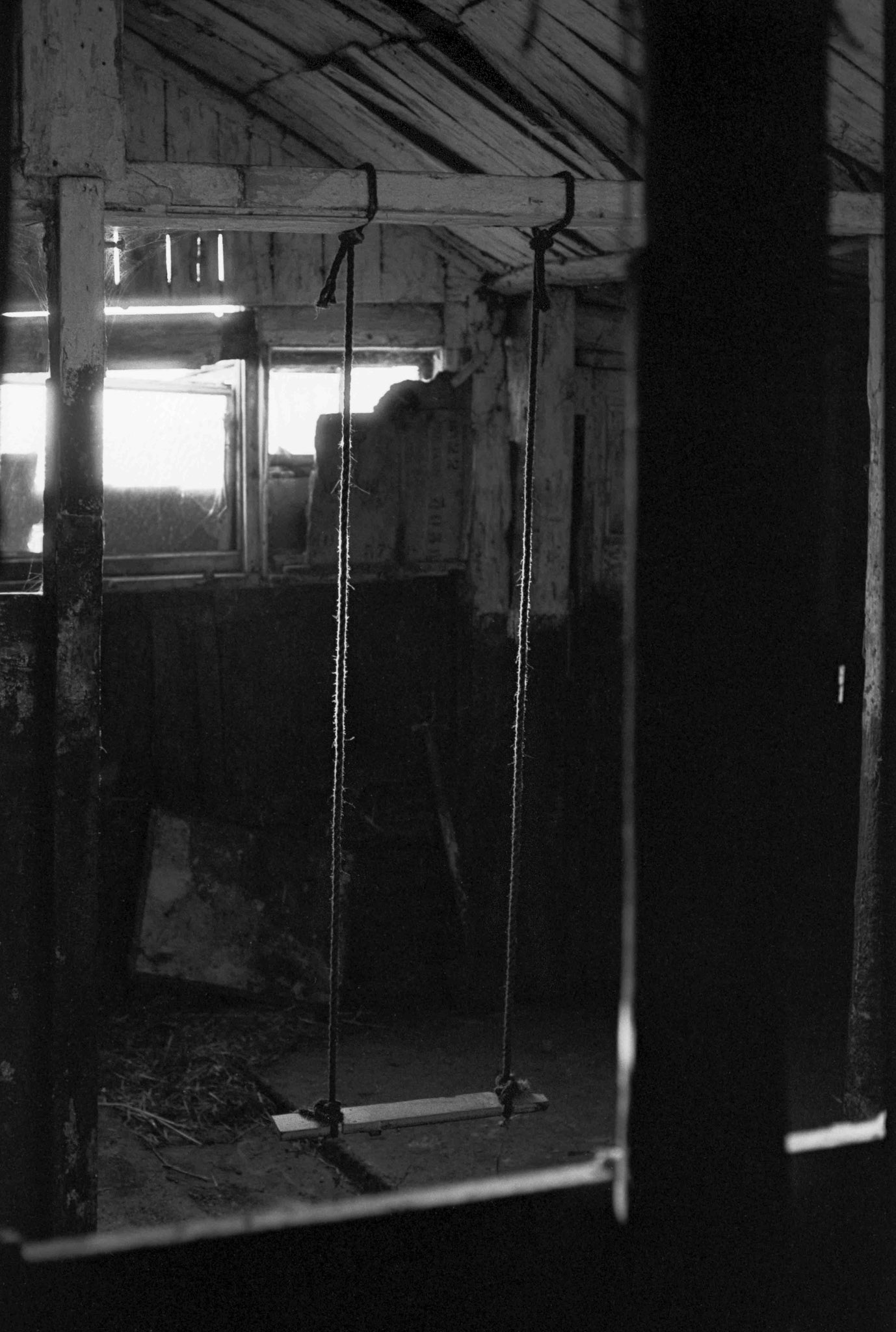 Swing in Barn - Filey North Yorkshire UK 1980's