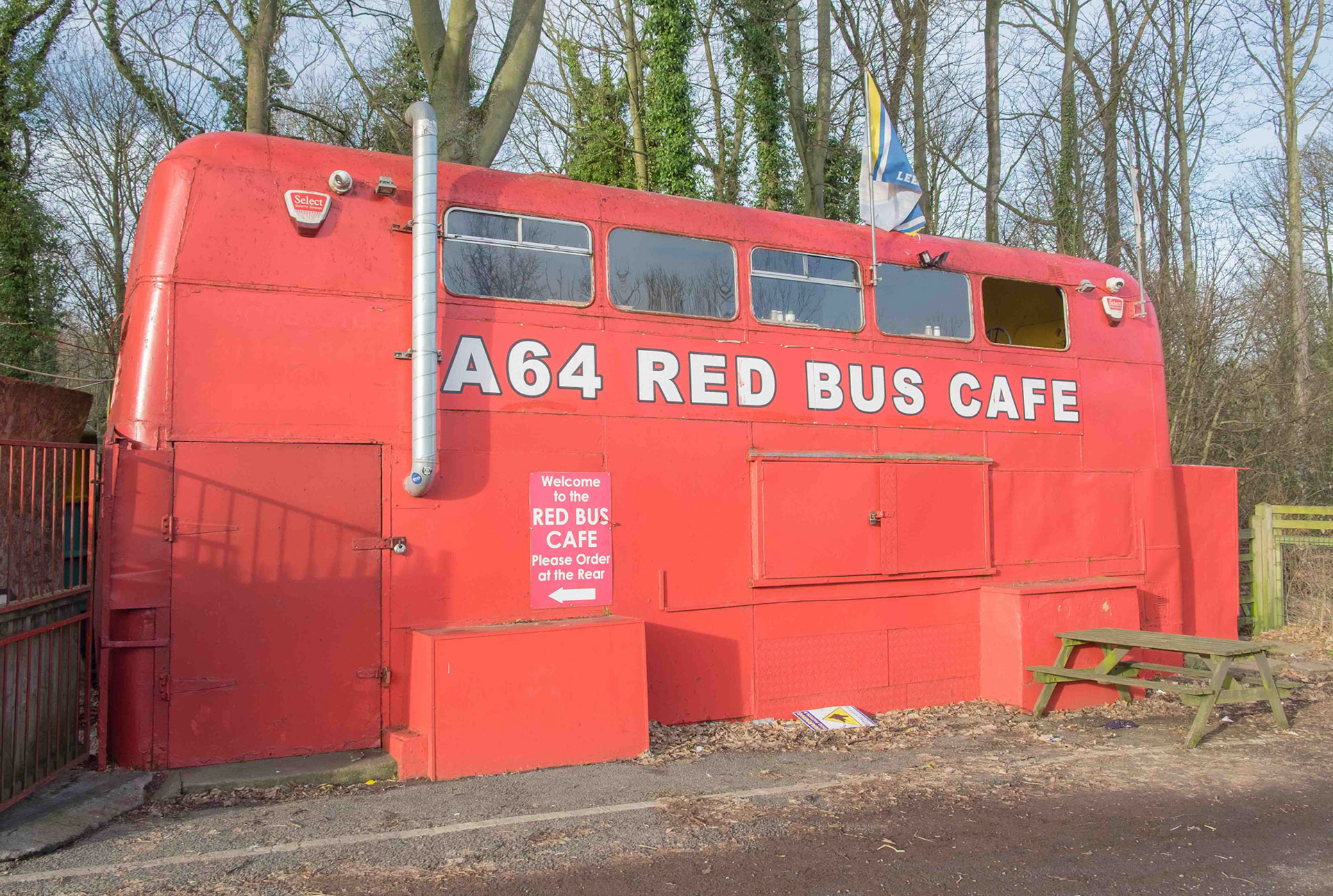 The Red Bus Cafe - near Leeds UK