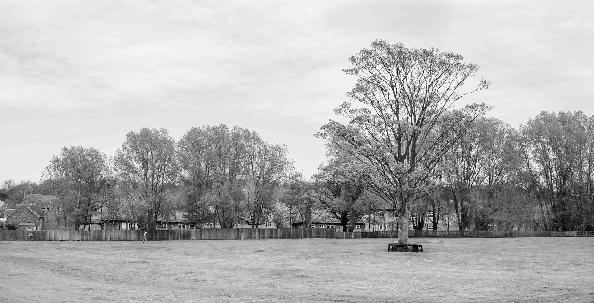 Man Going for a Walk Avoiding Contagion - North Yorkshire UK 2020
