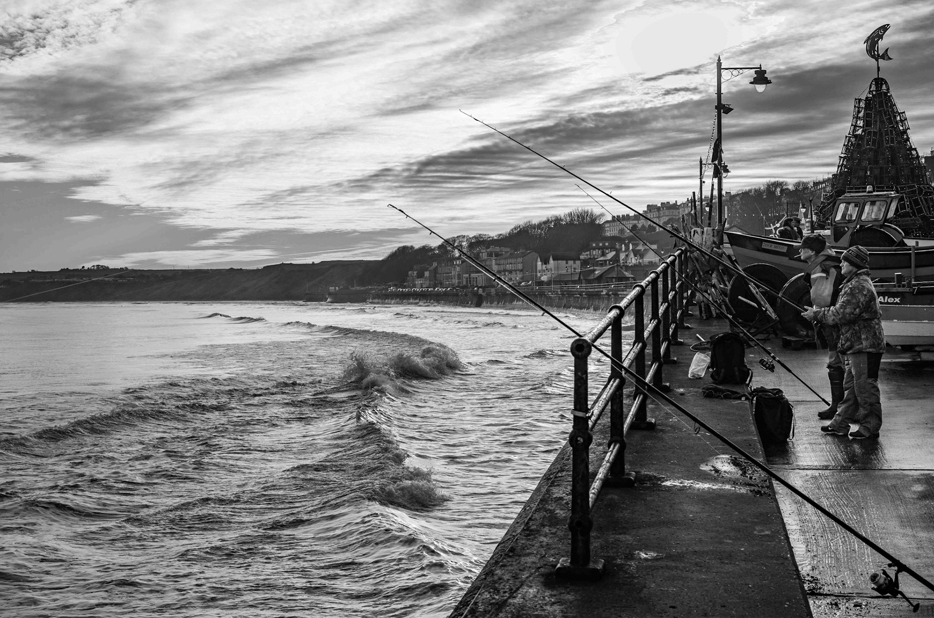 Fishing at Filey - North Yorkshire UK