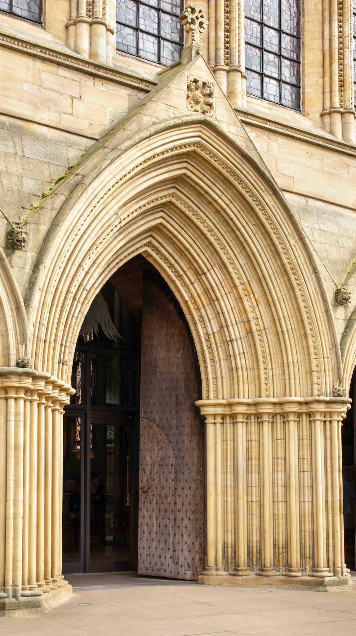 Entrance to Ripon Cathedral - North Yorkshire UK 2018