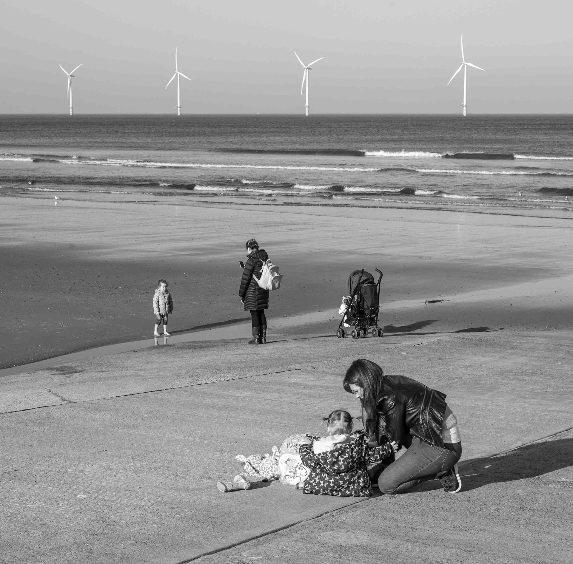 At the Beach - Redcar North Yorkshire UK