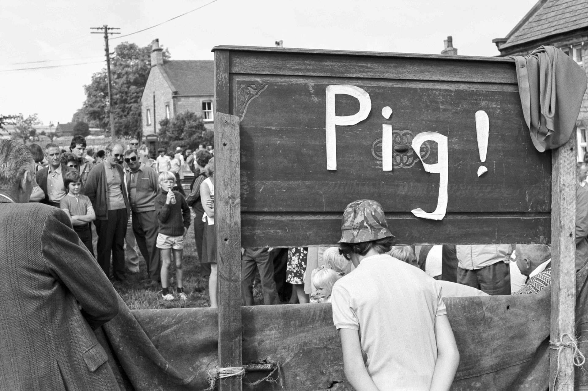 Pig Game - Eckington Country Fair Debyshire UK 1970's