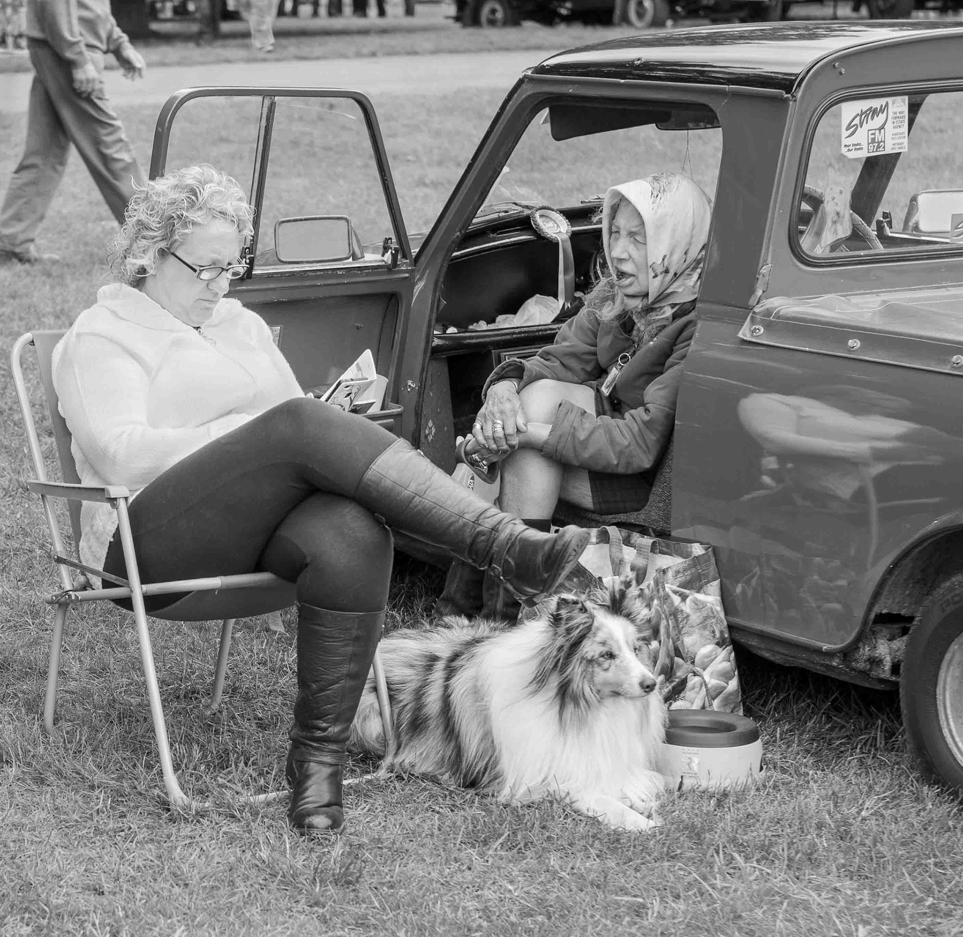 Women and Dog - North Yorkshire UK
