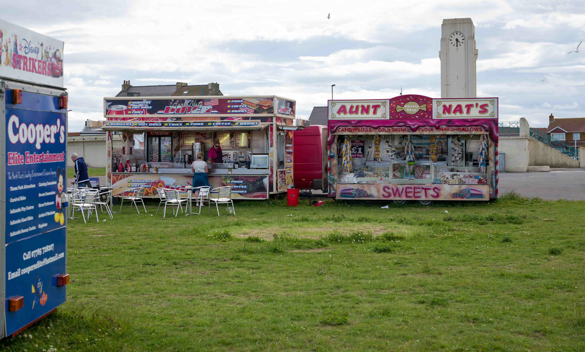 Food Stalls at Seaton Carew - County Durham UK