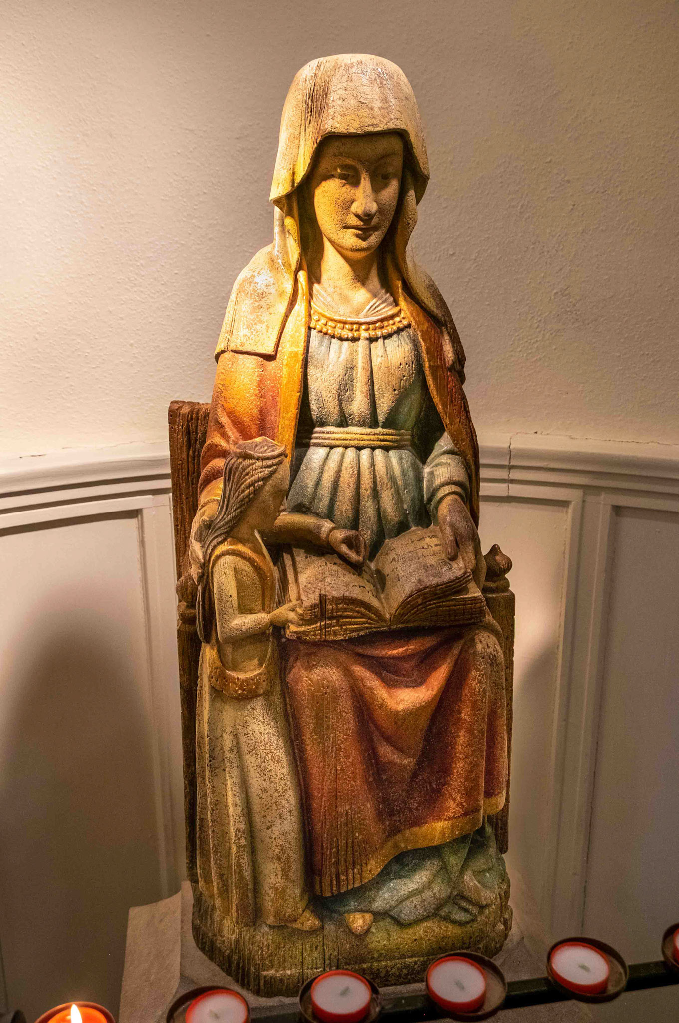 Saint Anne and the young Virgin Mary - Leeds Catholic Cathedral UK 2021