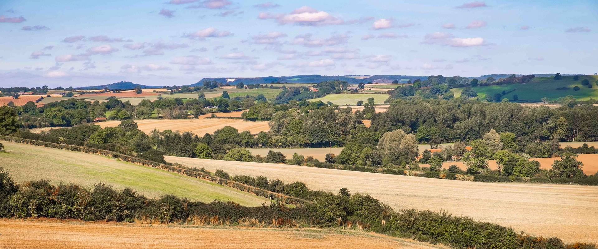The Kilburn White Horse from Crayke Castle - North Yorkshire UK 2016