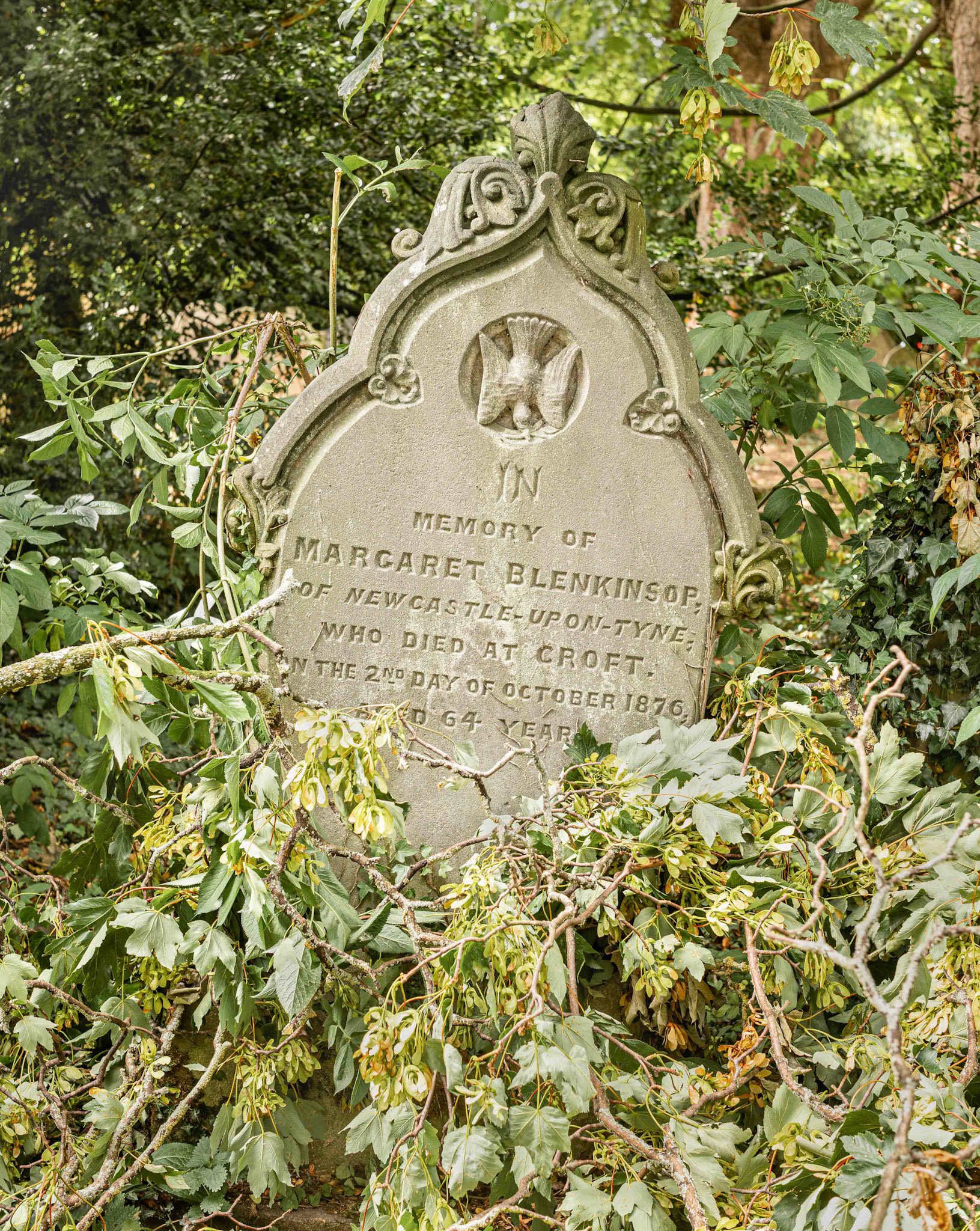 Gravestone in St Peter's Churchyard - Croft-On-Tees North Yorkshire UK 2022
