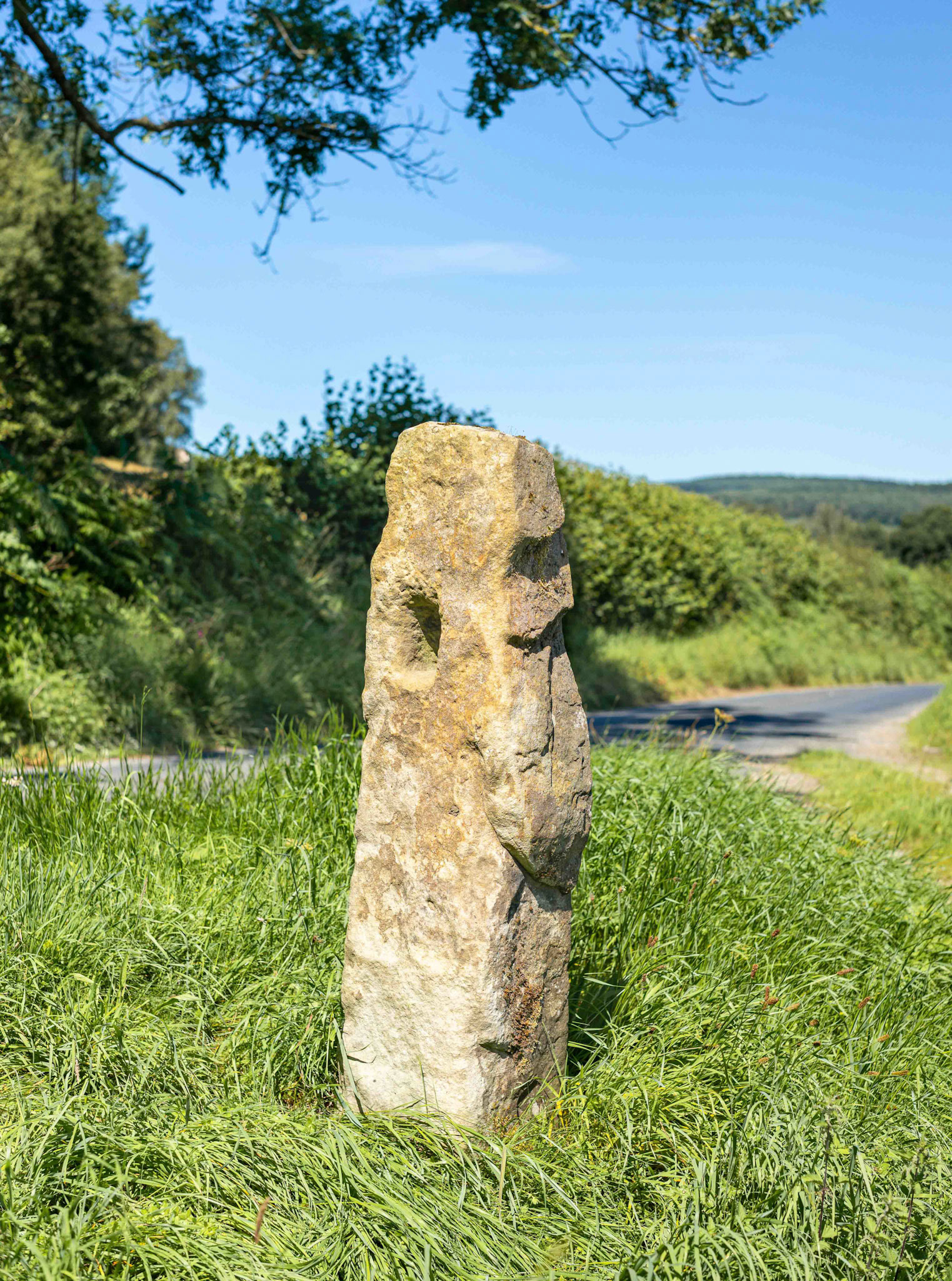 Boundary Stone at Cowhouse Bank - North York Moors UK 2020