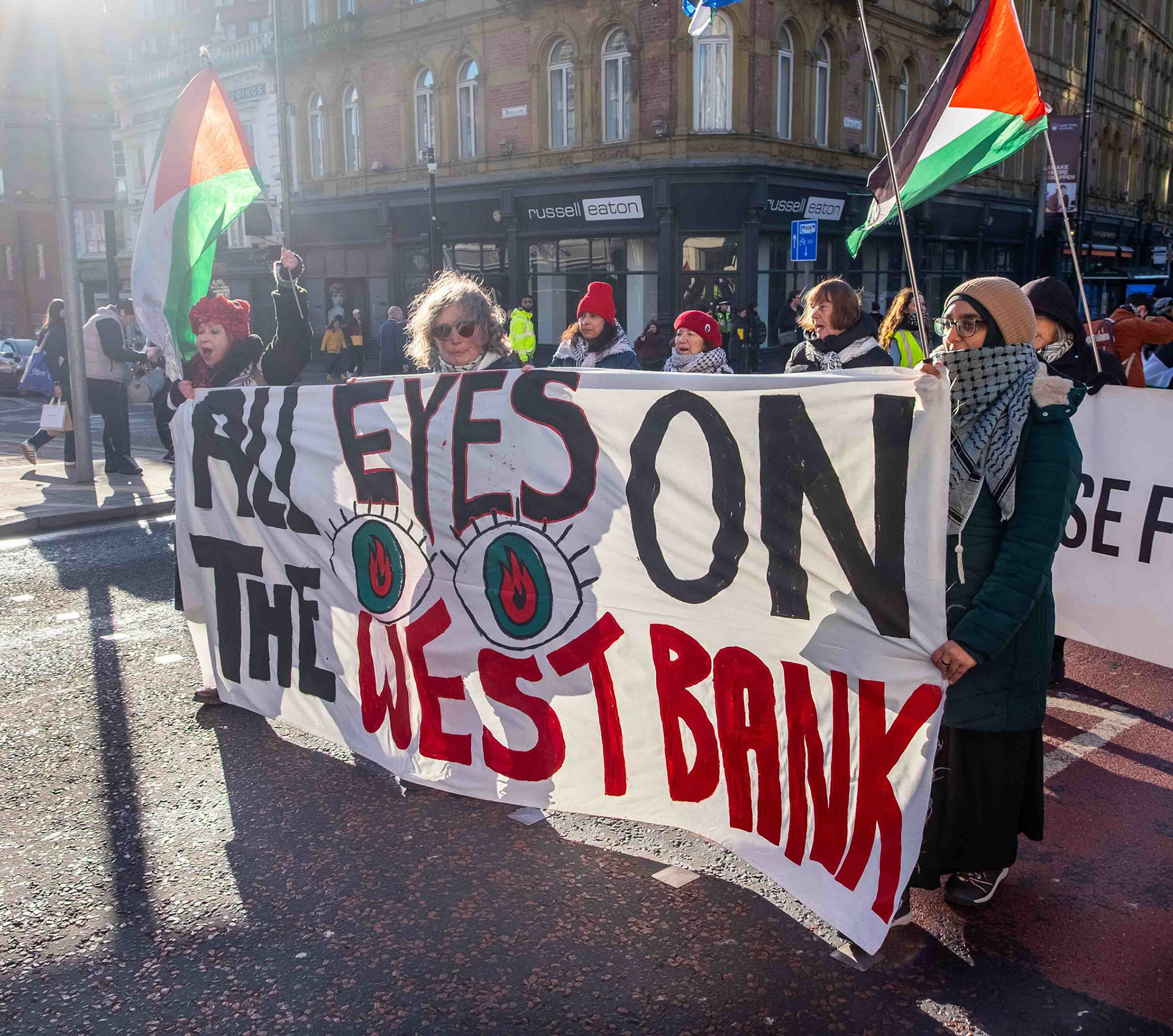 Palestinian Demonstration in Leeds UK Saturday 25th January 2025