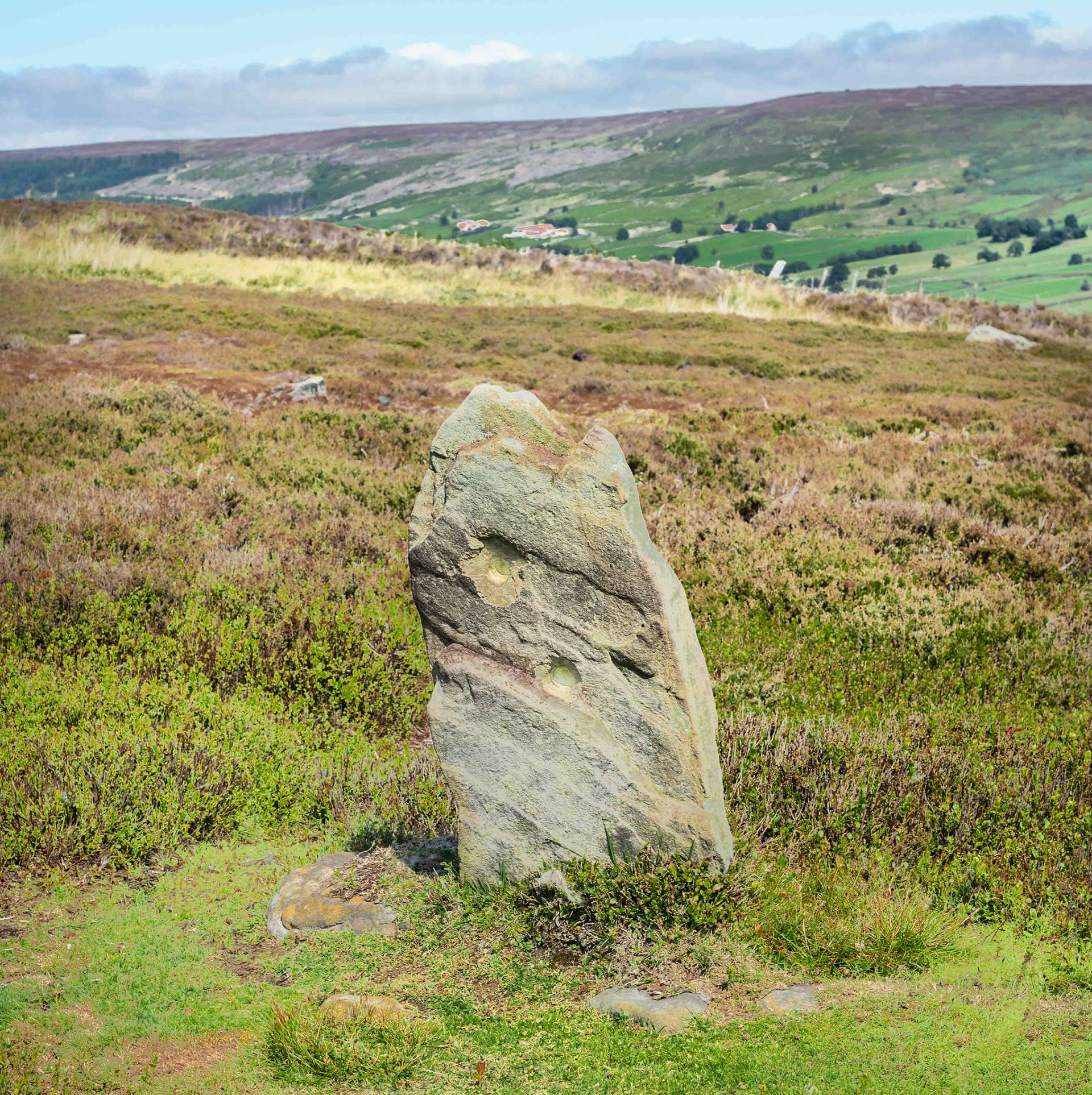 Marker Stone at Bransdale Ridge - North York Moors UK 2020