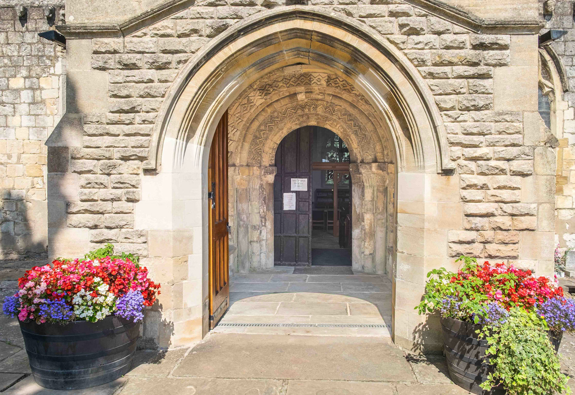 The South Entrance Exterior - St. Oswald's Church Crowle Lincolnshire UK 2025