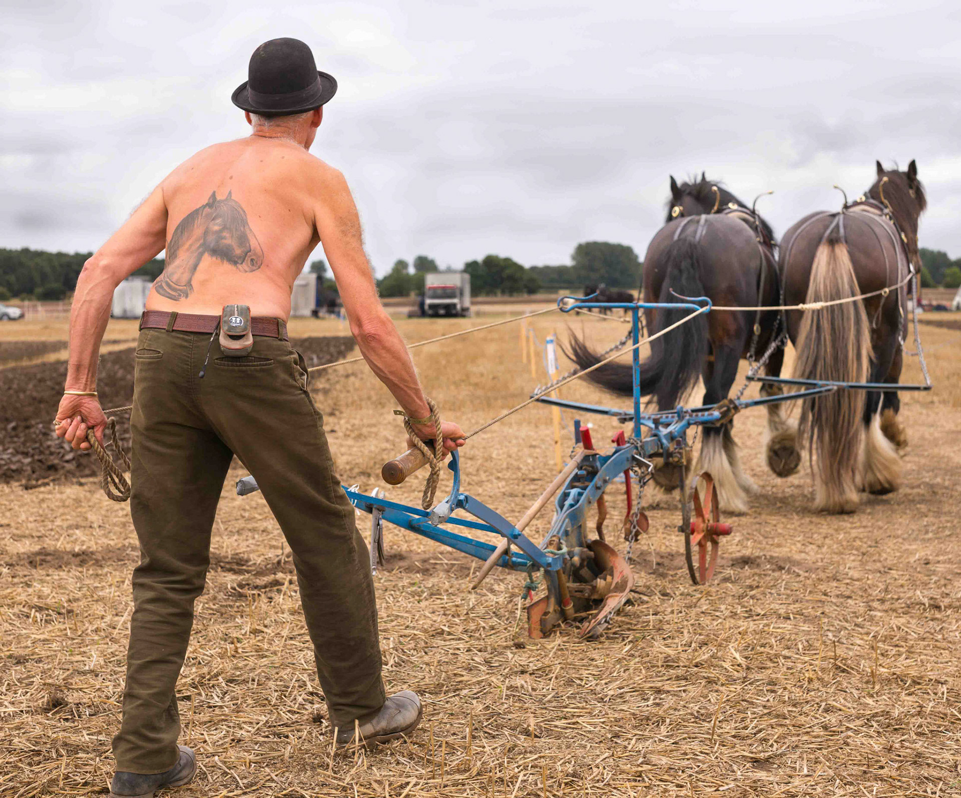 Man Ploughing - World Ploughing Championships nr York