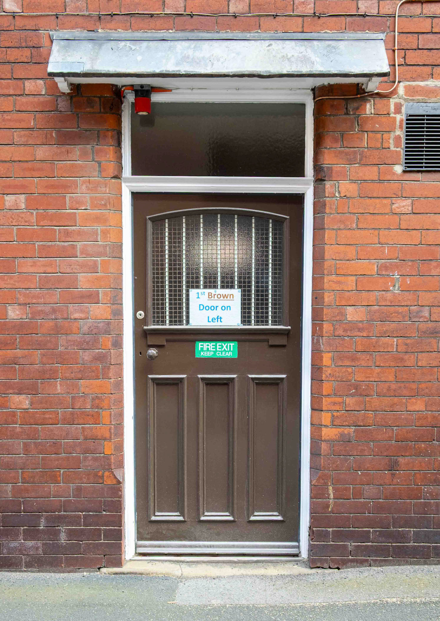 1st Brown Door on Left - Tadcaster West Yorkshire UK 2023