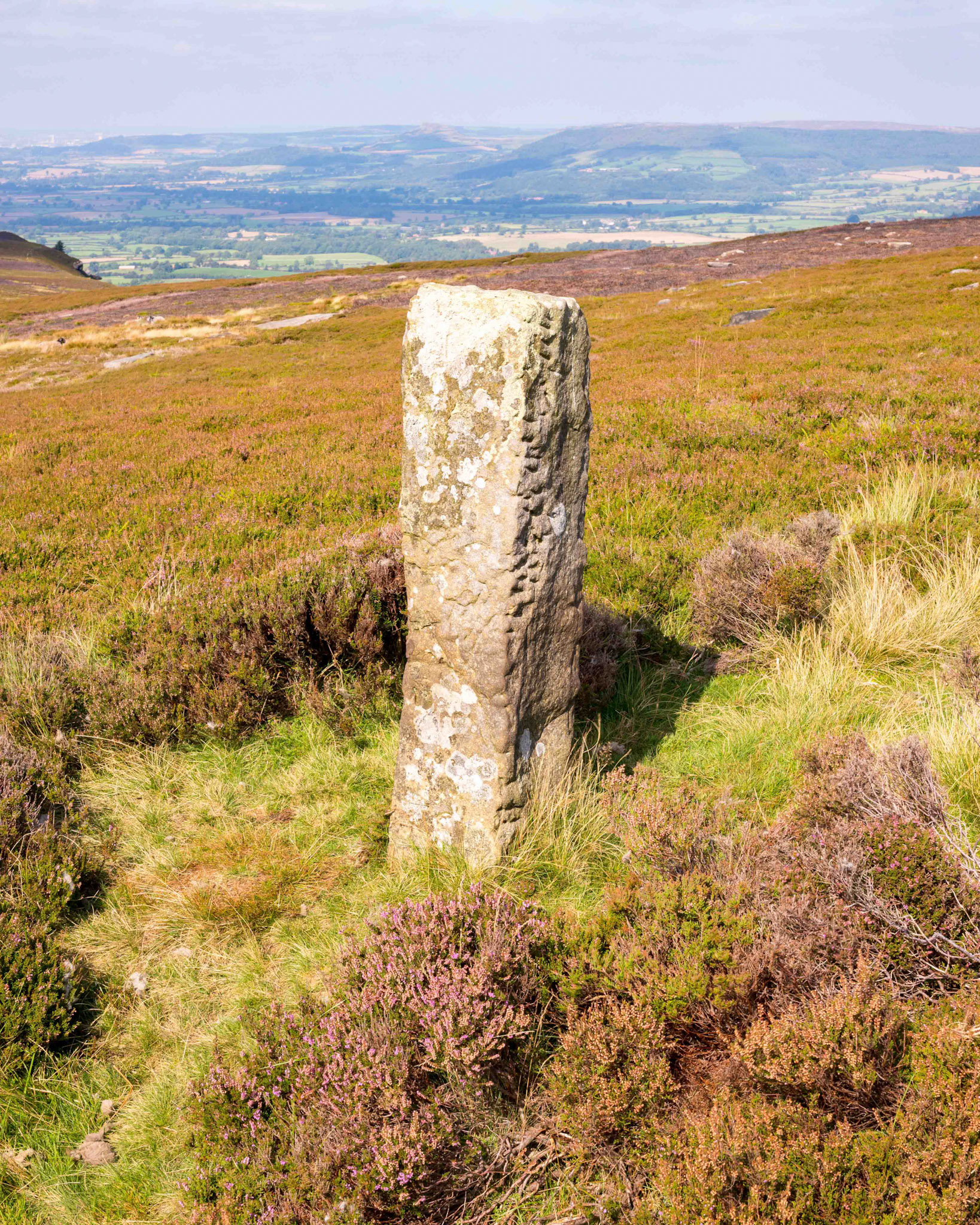 Marker Stone on Carr Ridge - Urra Moor North York Moors 2021