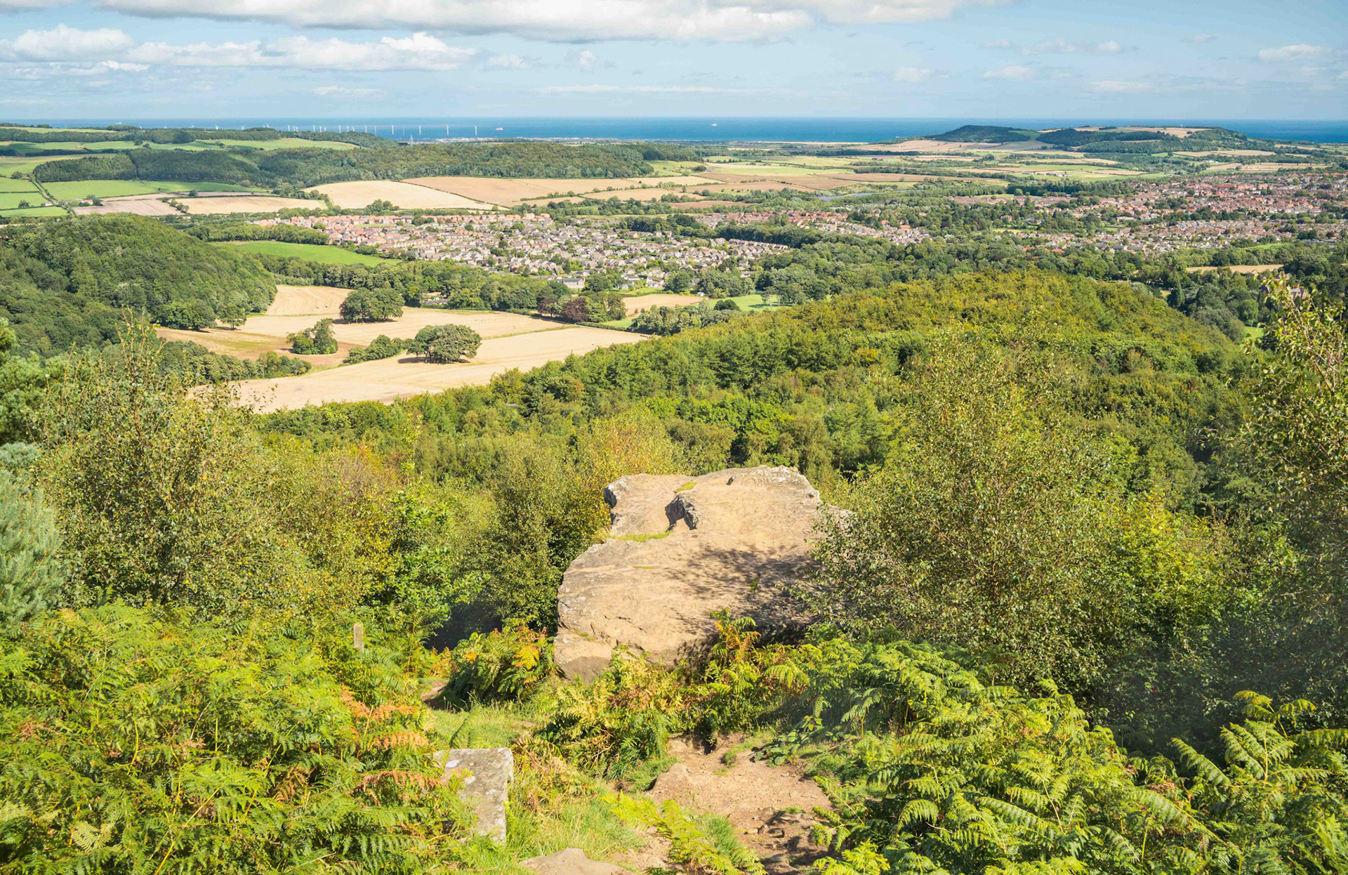 Hanging Stone at Hutton Lowcross Woods - Hutton North Yorkshire UK 2023