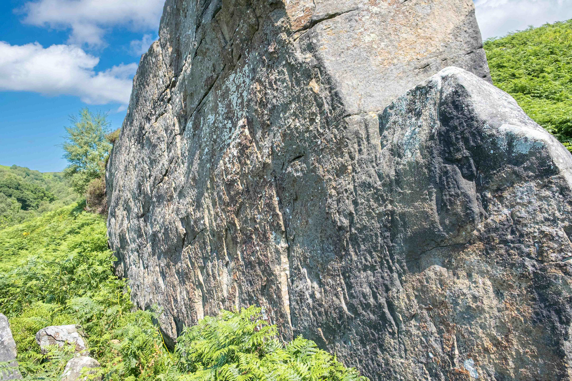 Ship Stone at Tripsdale looking North-East - North York Moors UK