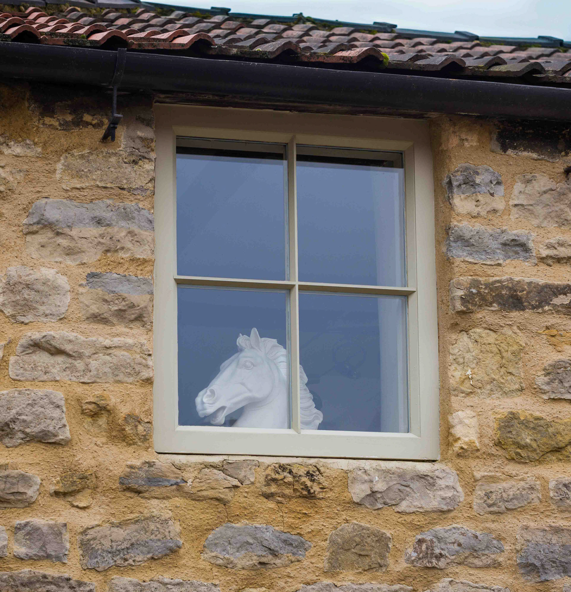 Horse in Window - Helmsley North Yorkshire UK 2018