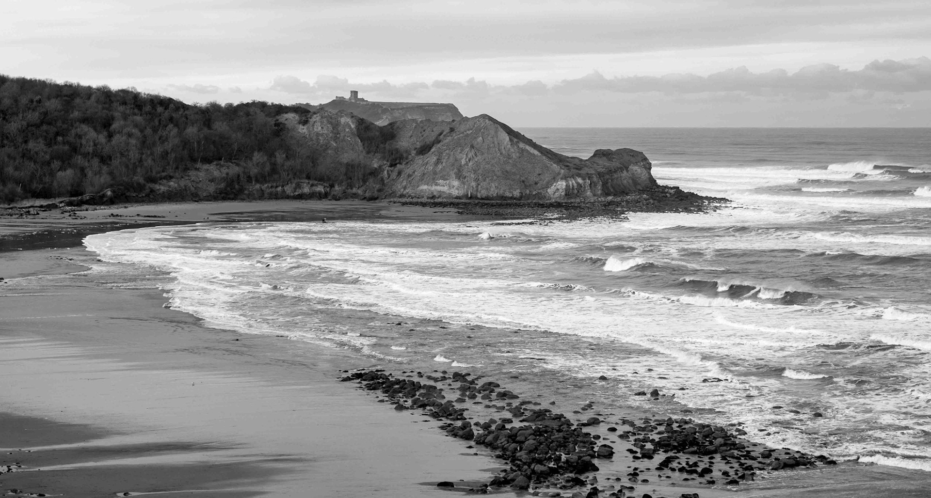 Seascape from Cayton Bay towards Scarborough - North Yorkshire UK 2017