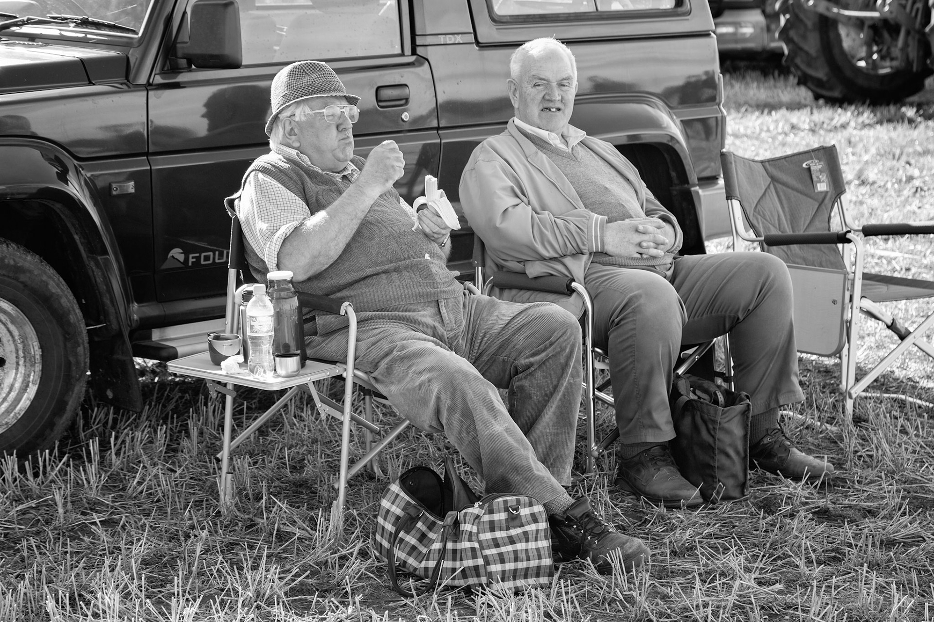 Two Men - North Newbold Shire Horse Show East Yorkshire UK