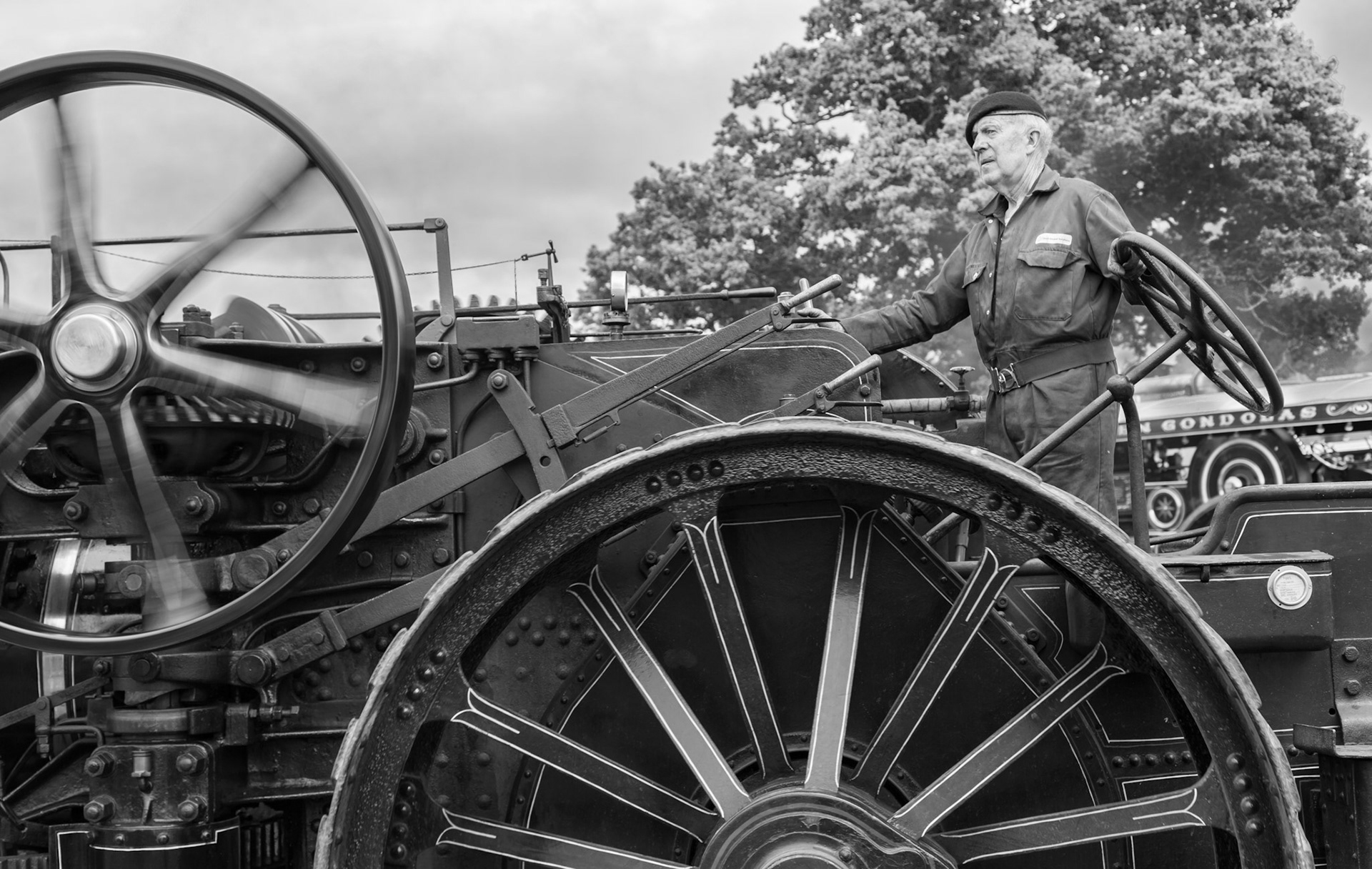 Traction Engine Driver - Allerton Park North Yorkshire UK