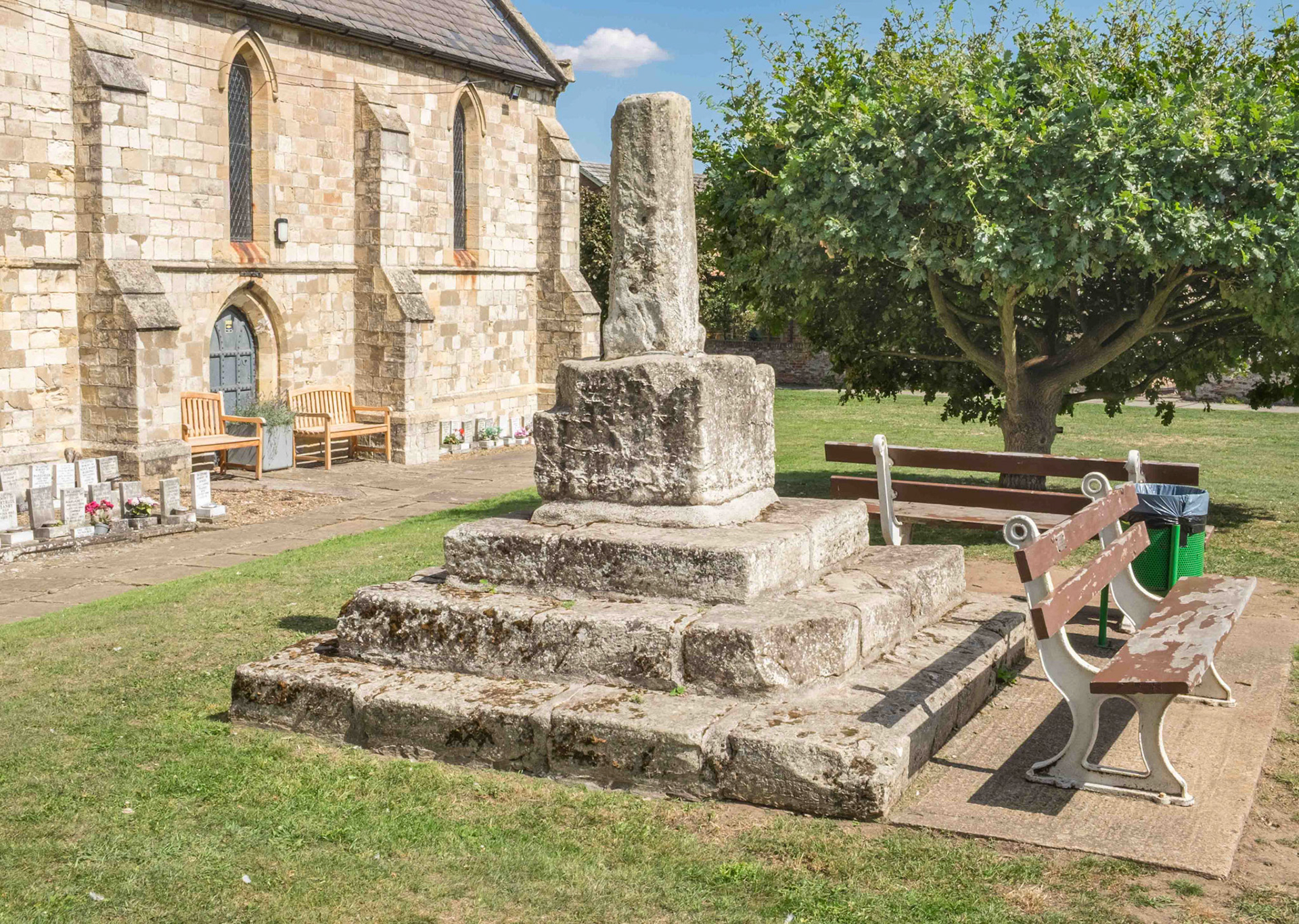 Churchyard Cross looking North East - Crowle Lincolnshire UK 2025