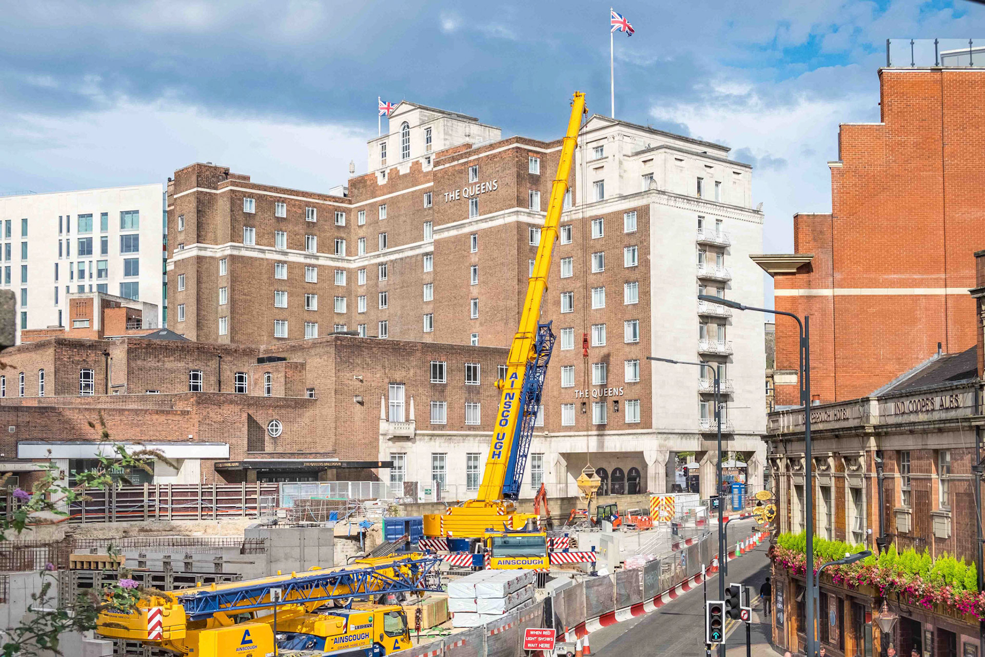 Construction Work at Leeds Railway Station - West Yorkshire UK 2024