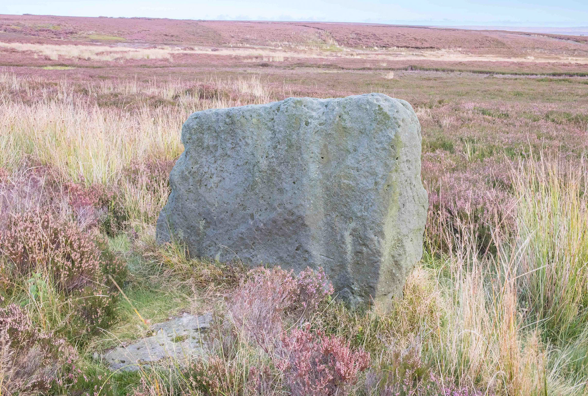 Yarlsey Hill Waymarker Stone looking East - North York Moors UK 2024