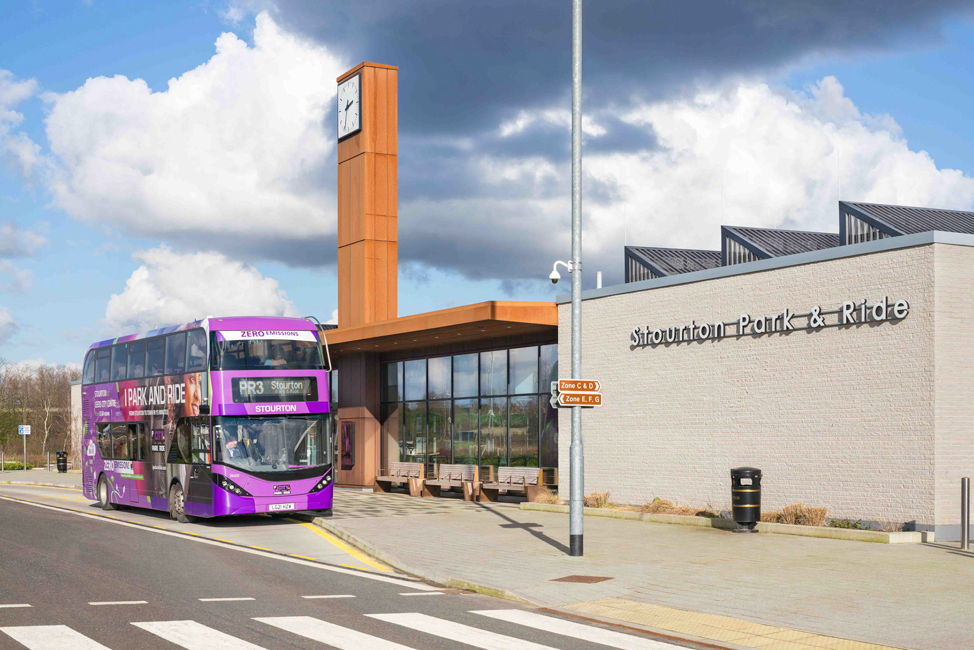 Leeds Park and Ride Bus Station - Stourton Leeds UK