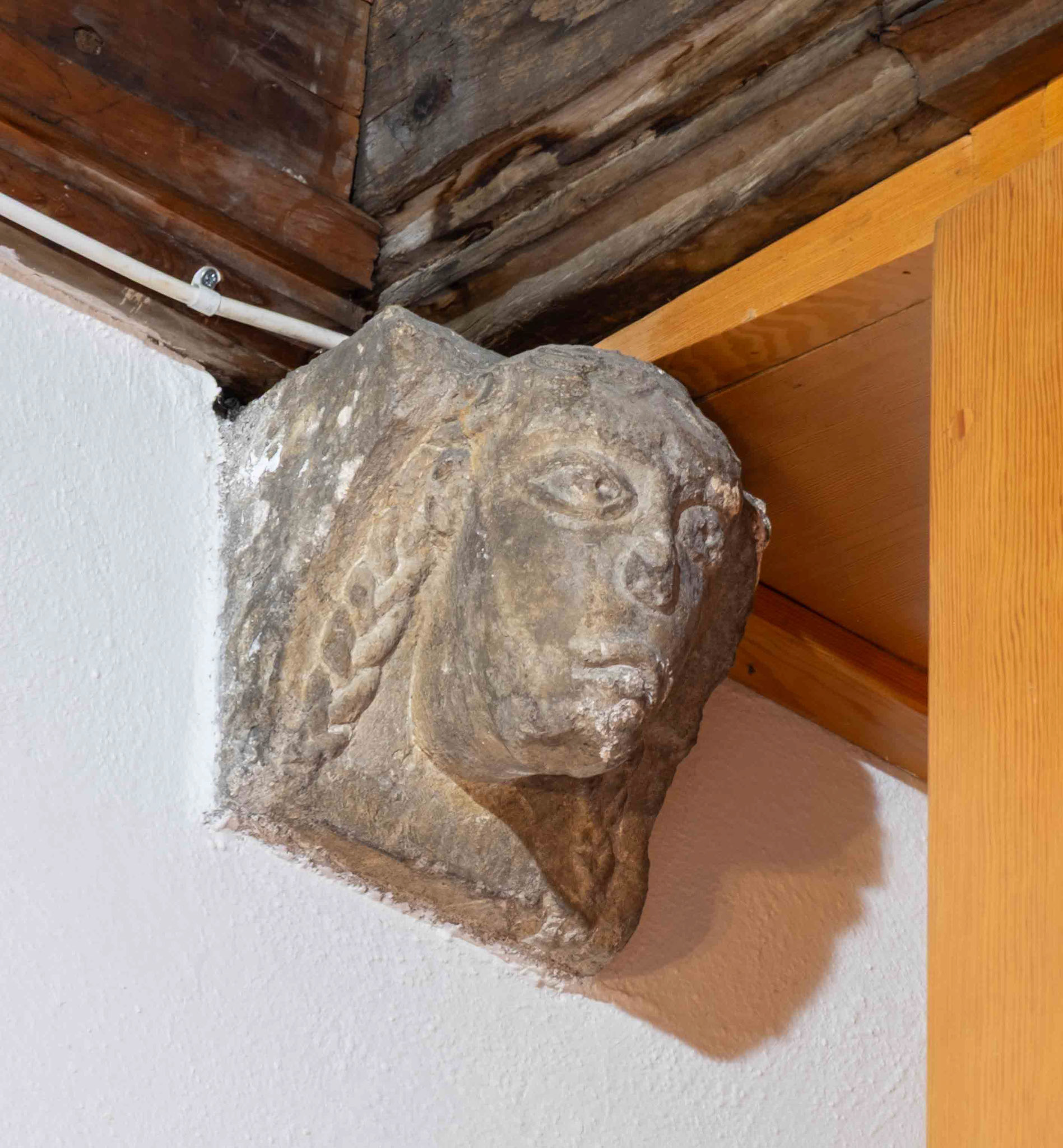 Female Corbel in St. Oswald's Church Crowle Lincolnshire UK 2025