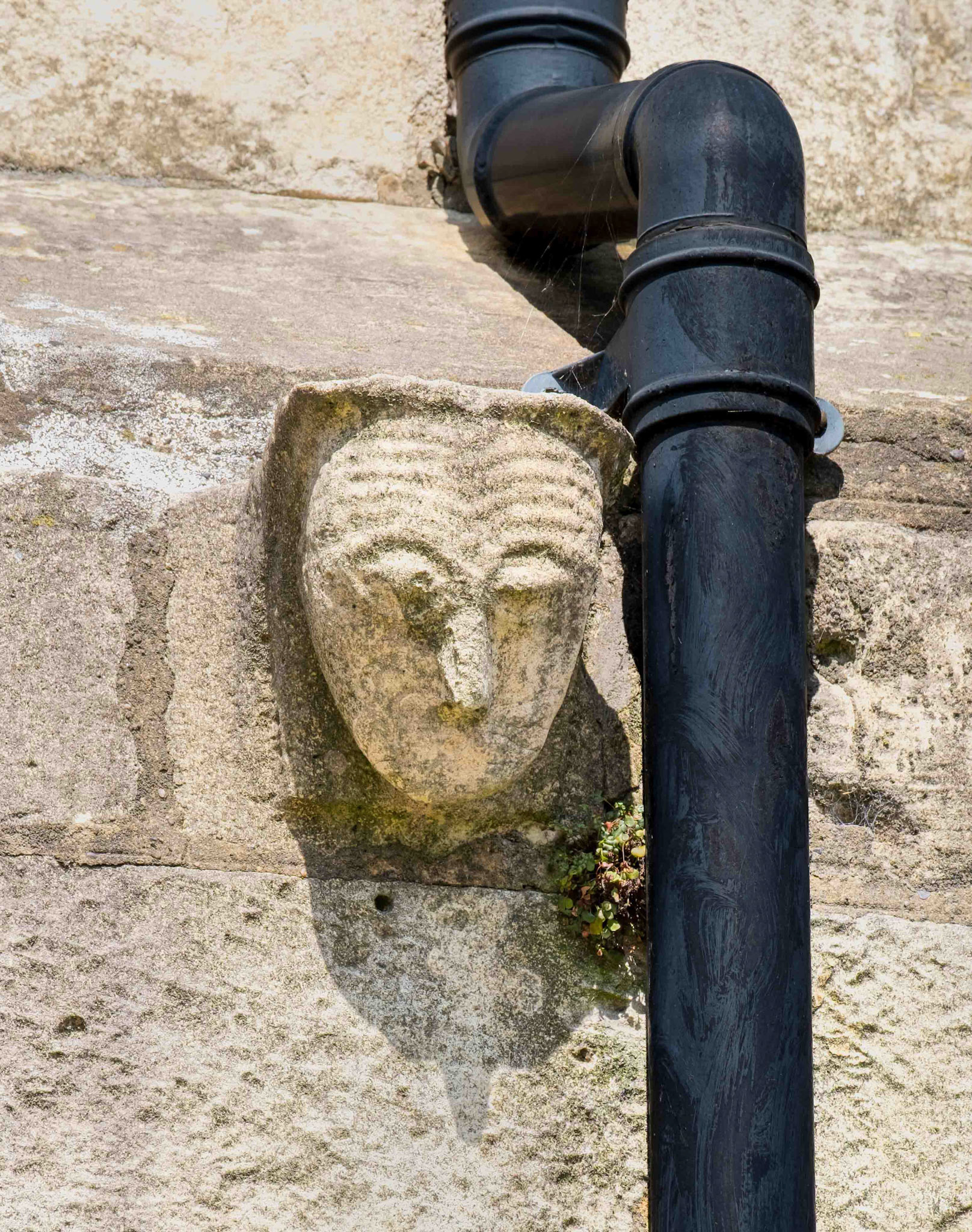 Corbel on the South Wall exterior - St. Oswald's Church - Crowle Lincolnshire UK 2025