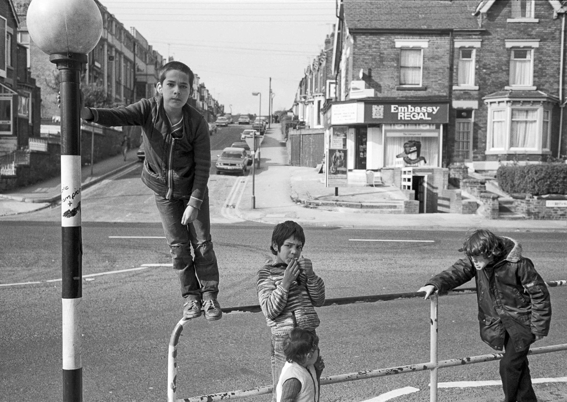 Boys on Barrier - Paige Hall Sheffield UK 1982