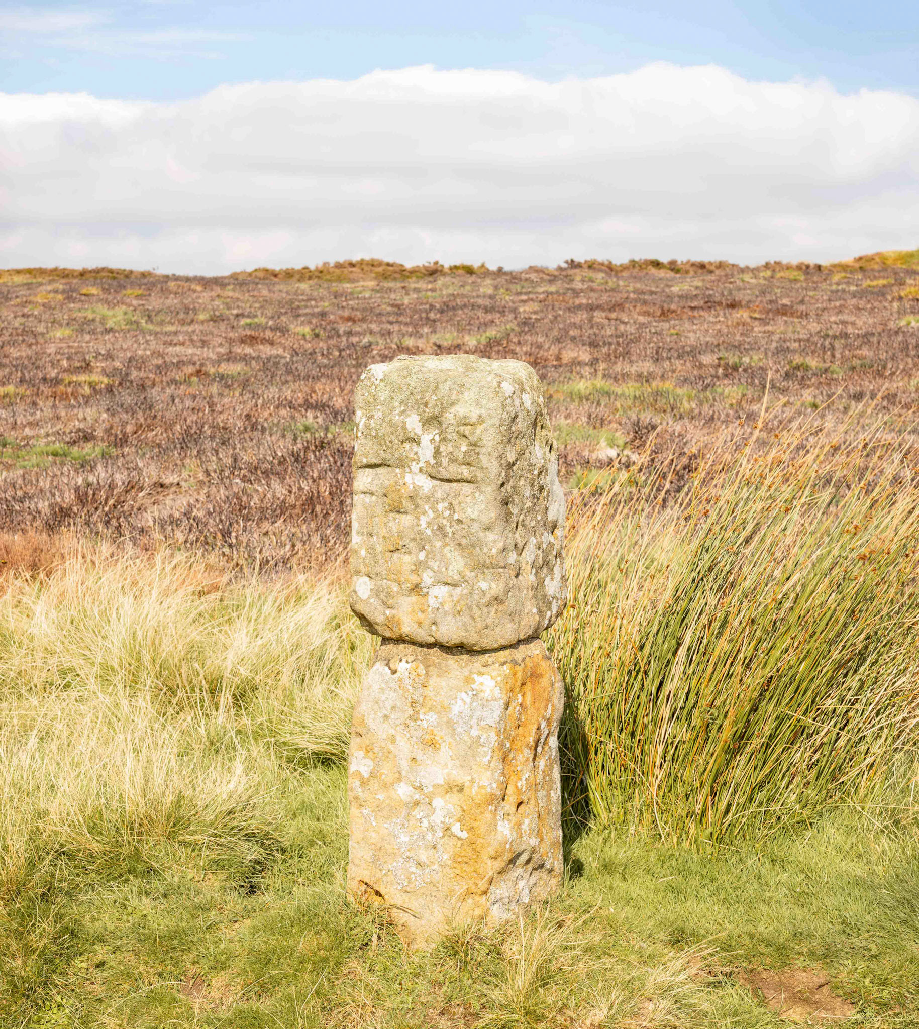 Hand Stone at Round Hill - Urra Moor North York Moors UK 2021