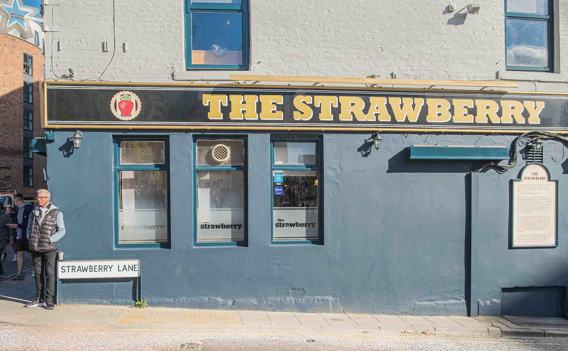The Strawberry on Match Day - Newcastle upon Tyne UK