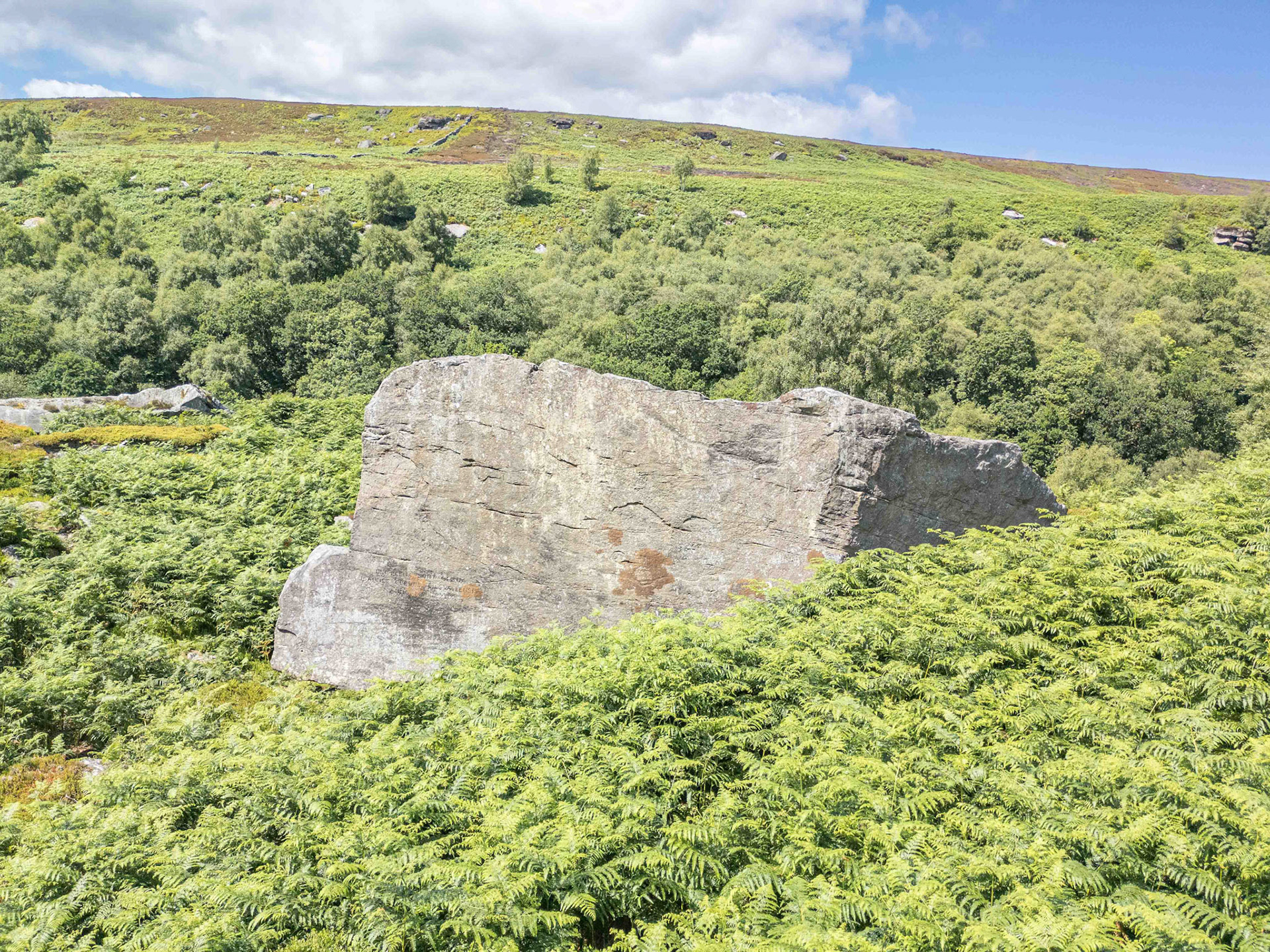 Ship Stone at Tripsdale - North York Moors UK