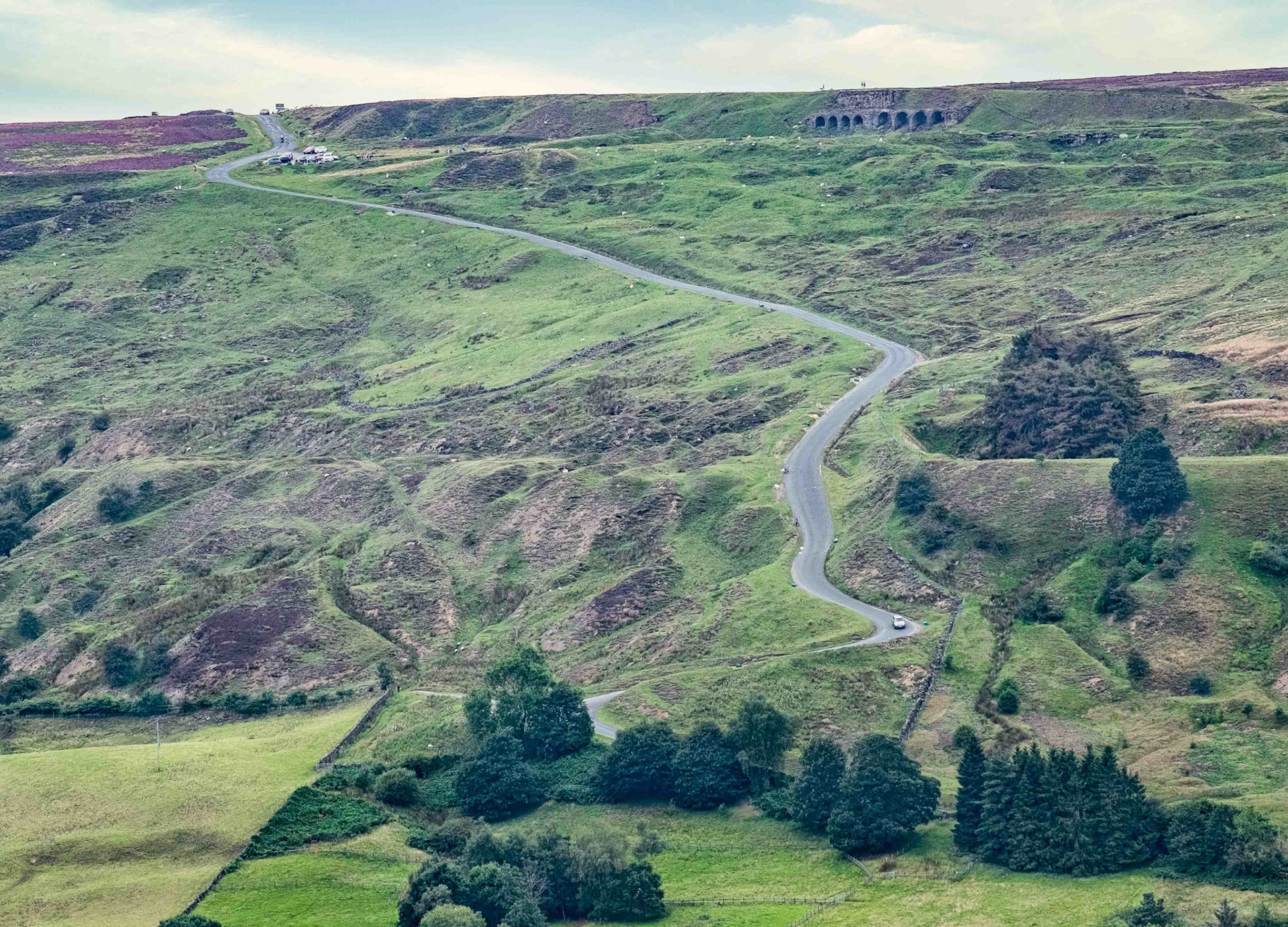 Rosedale Chimney Bank from Heygate Bank - North York Moors UK