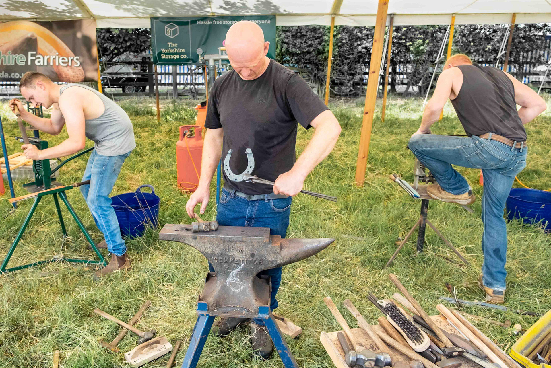 Blacksmiths at Otterington  Country Show - North Yorkshire UK
